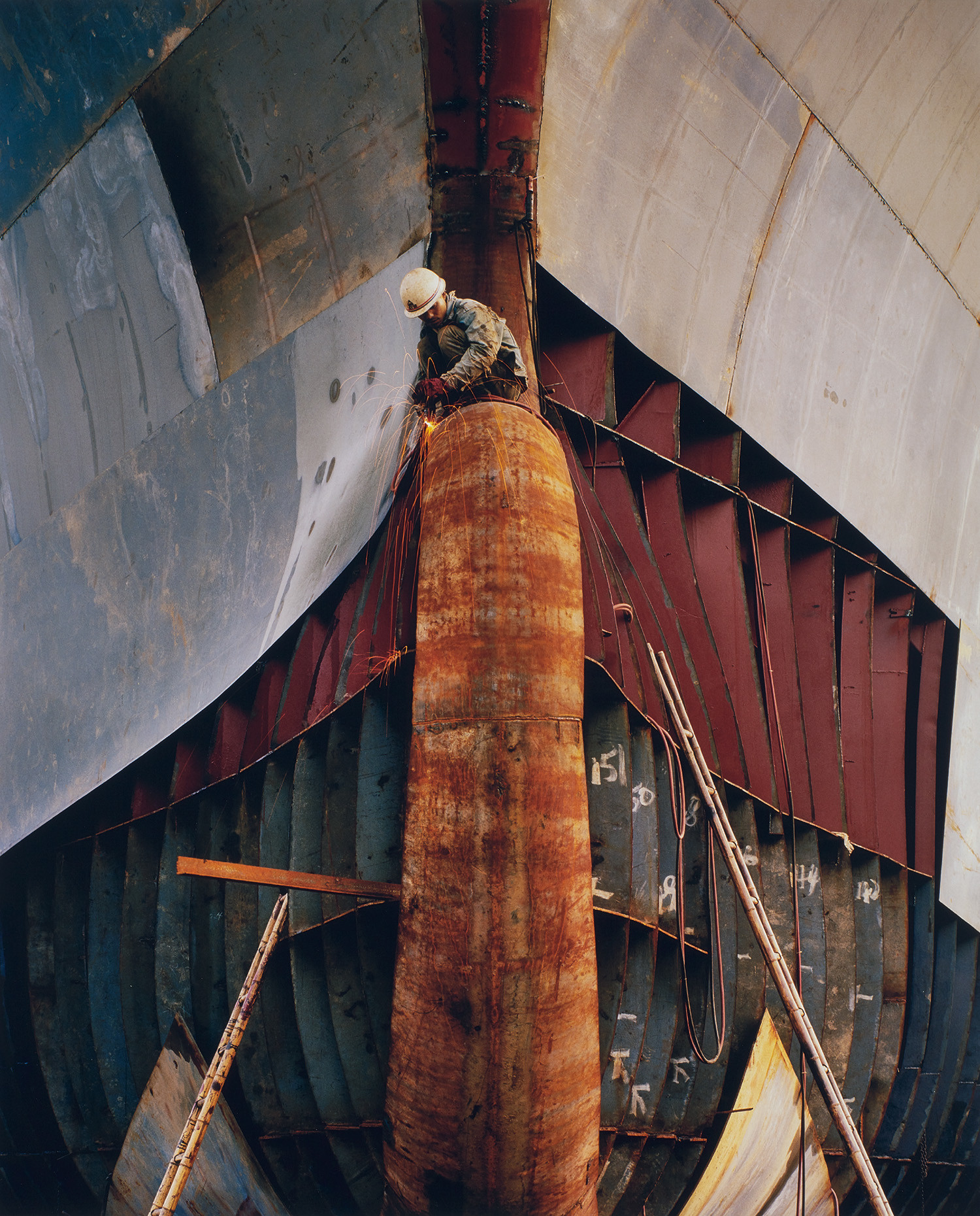 Edward Burtynsky — Shipyard #18, Qili Port, Zhejiang Province, China