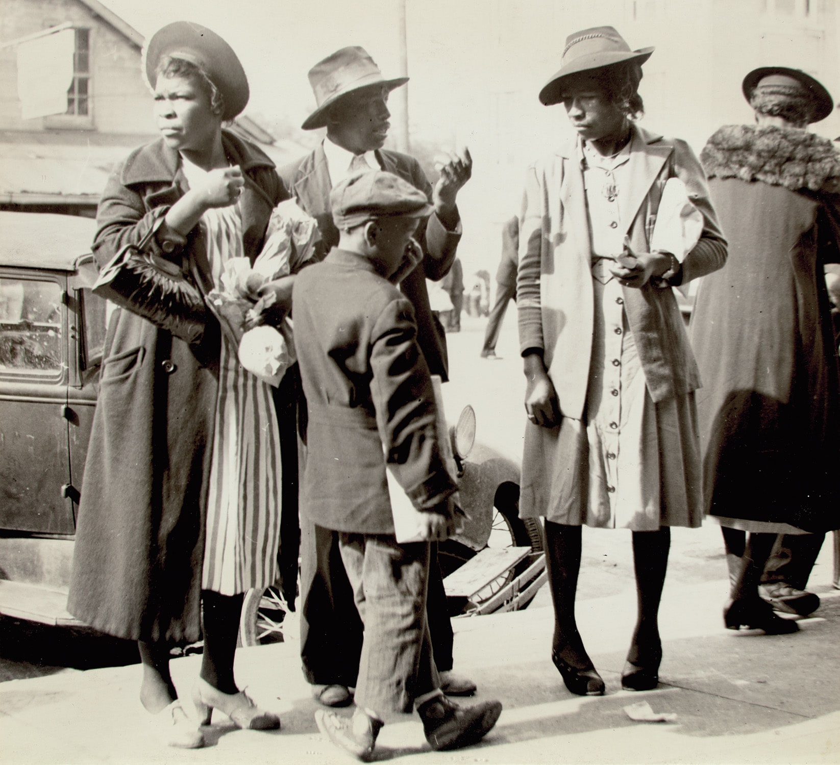 Family on Sidewalk, Florida
