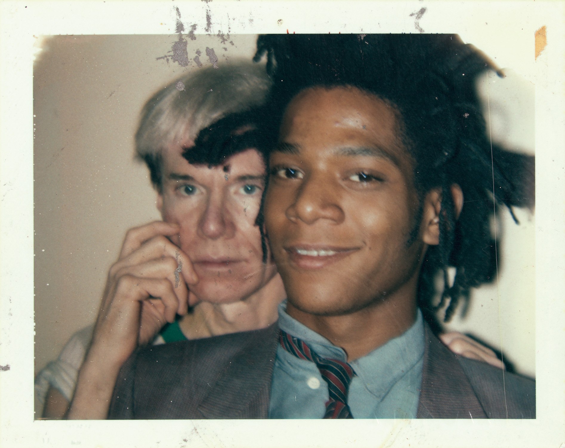 Andy Warhol — Self Portrait with Basquiat, October 4