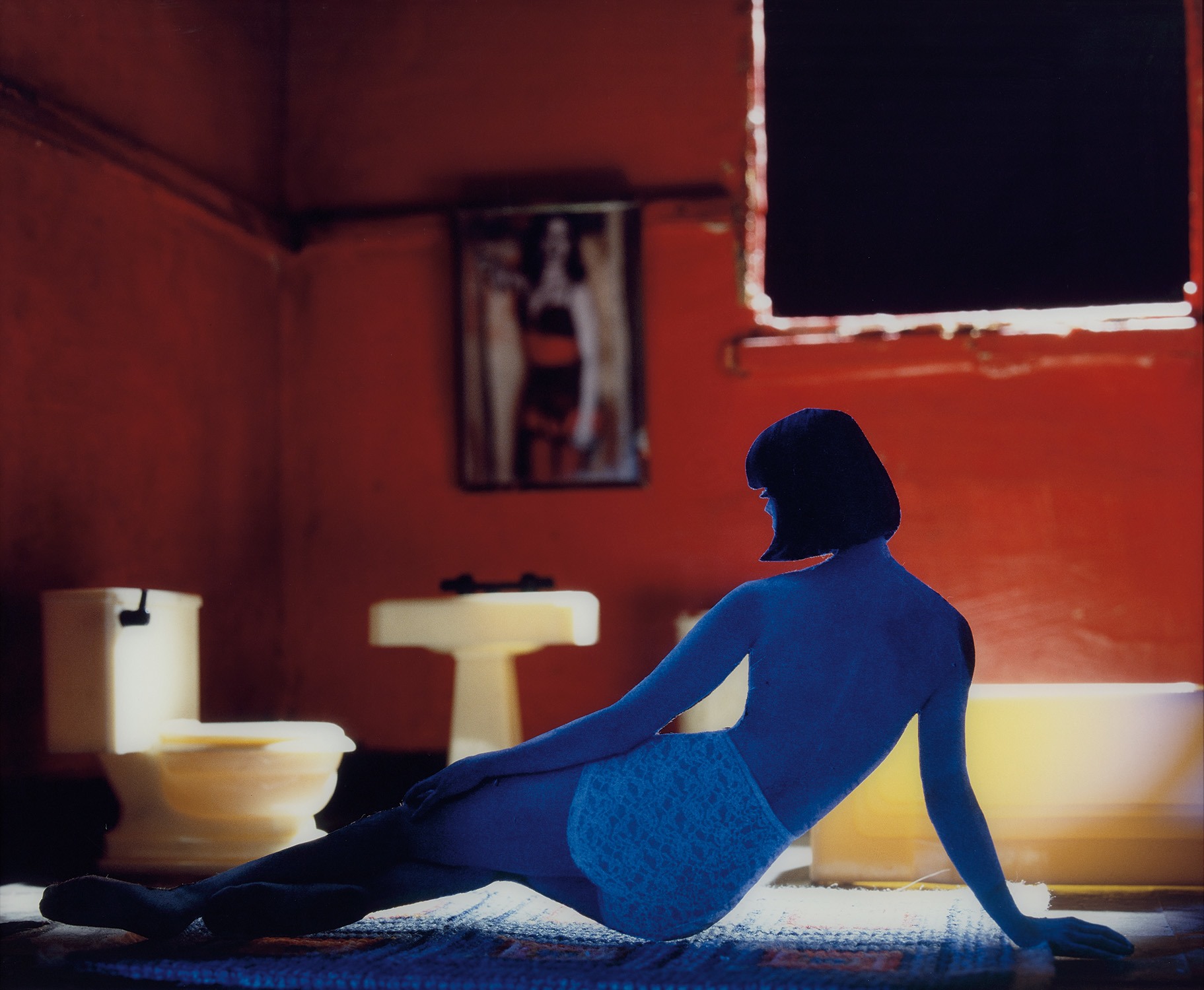 Long House (Red Bathroom/Blue Figure)