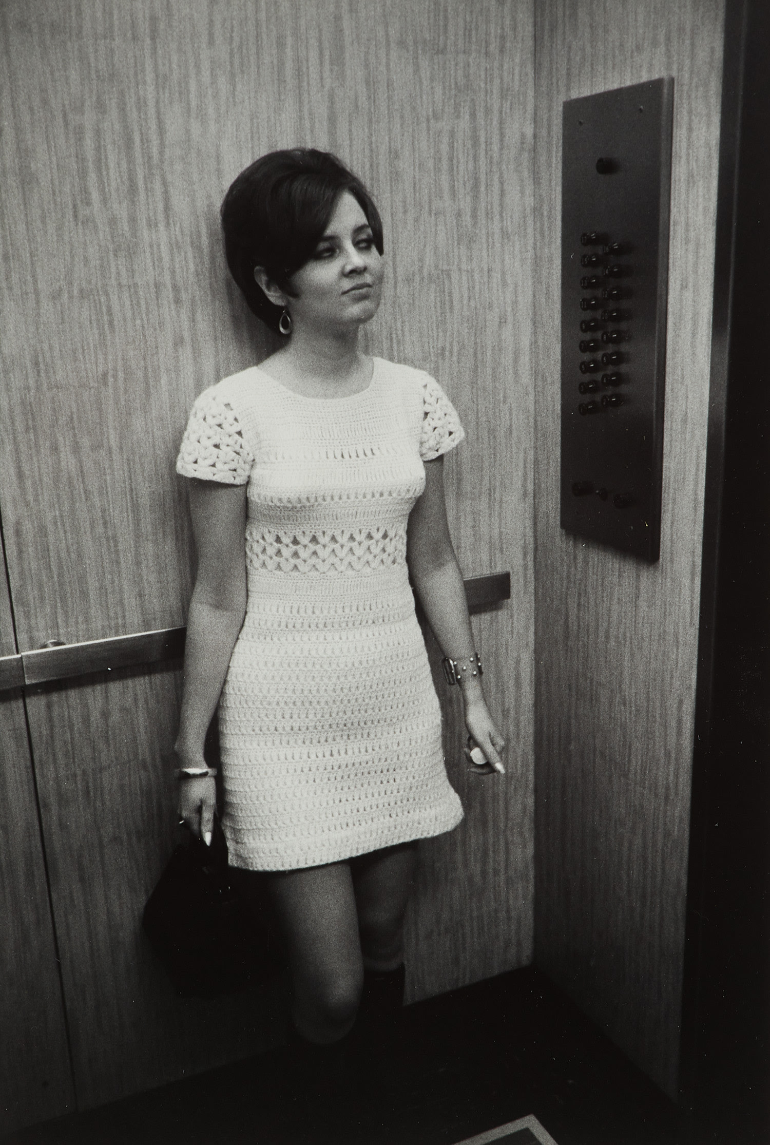 Girl in Elevator, New York
