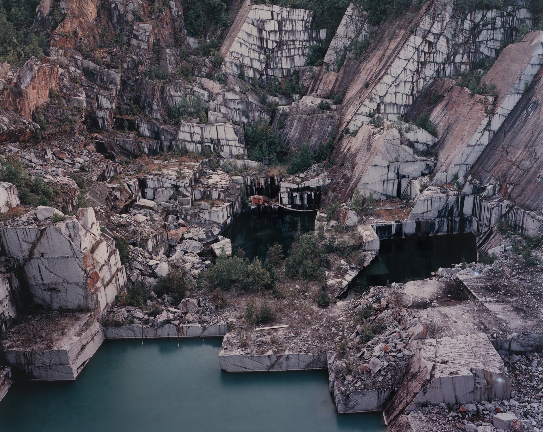 Edward Burtynsky — Rock Of Ages #25, Abandoned Section, Adam Pirie Quarry, Barre, Vermont