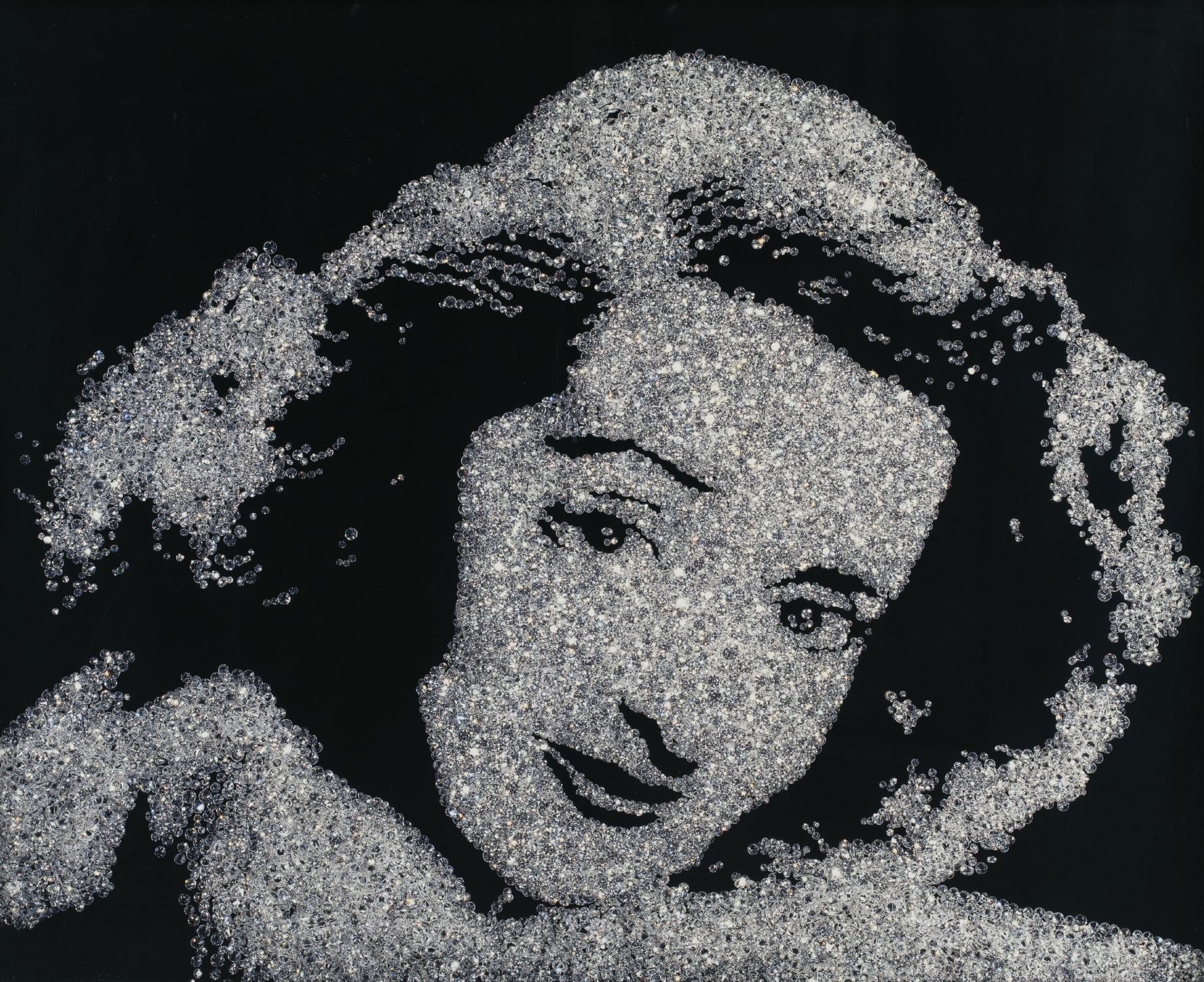 Vik Muniz — Bette Davis from Pictures of Diamonds