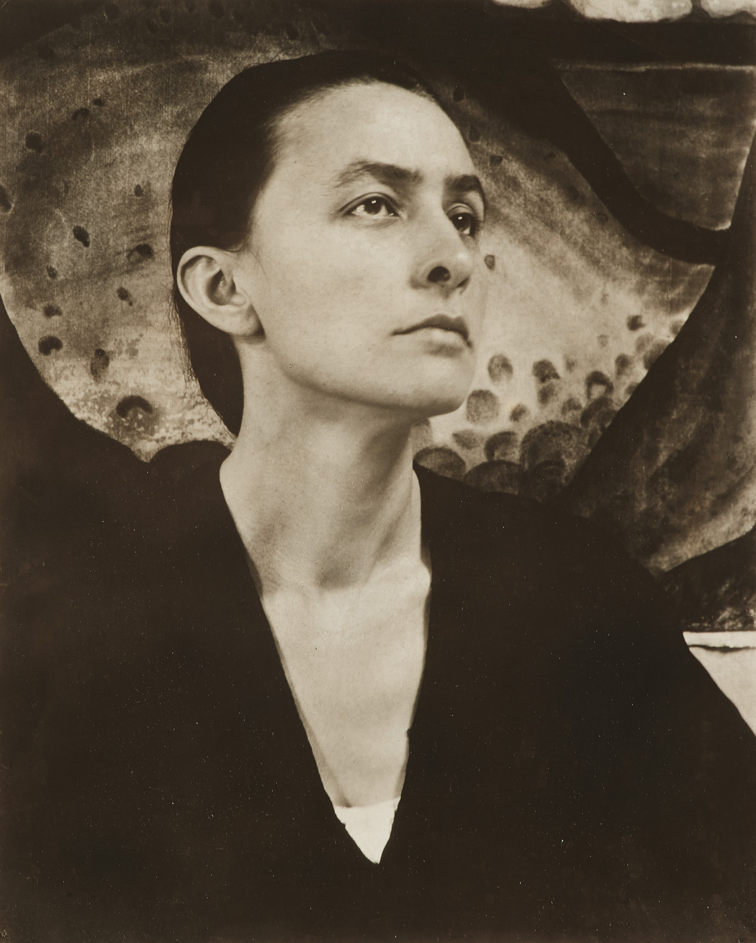 Georgia O’Keeffe During her Exhibition at Gallery 291