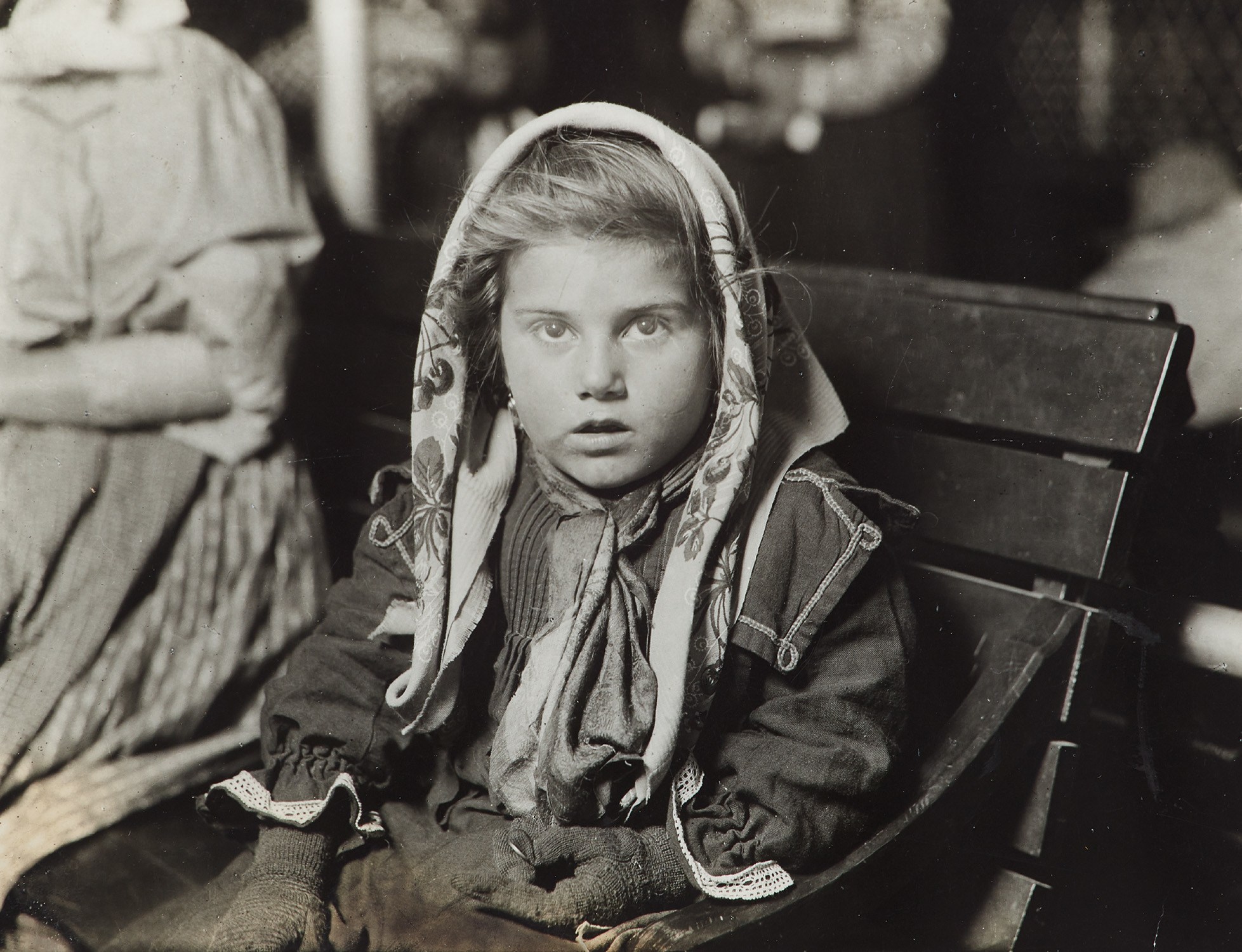 Her First Penny, Italian Child at Ellis Island