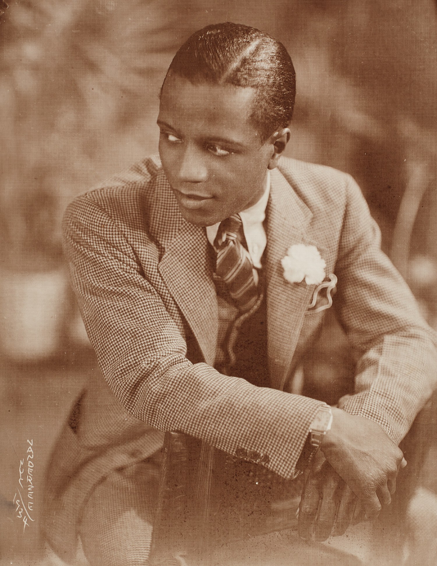 Portrait of a Young Man with Boutonniere, Harlem