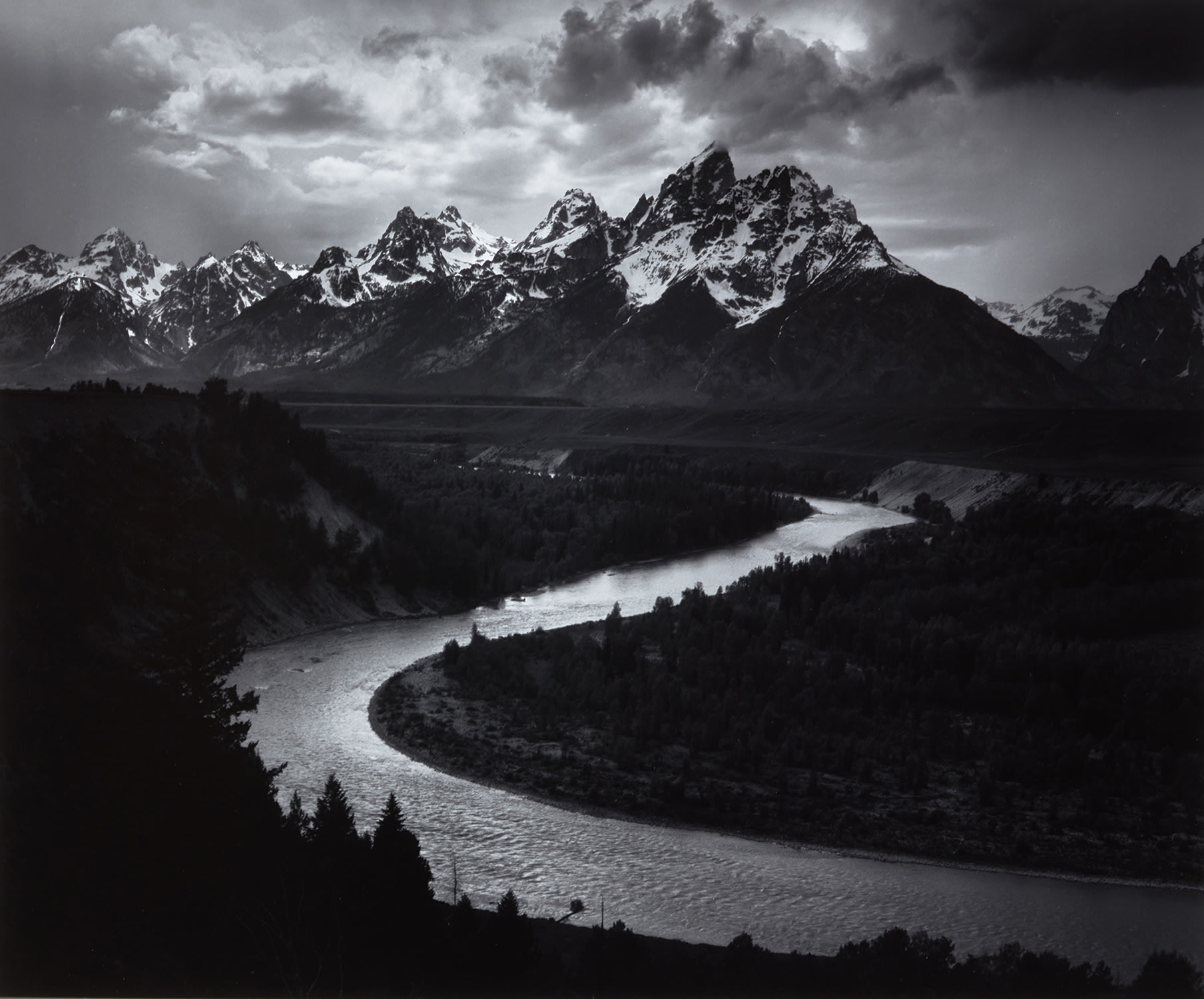 Ansel Adams — The Teton Range and the Snake River