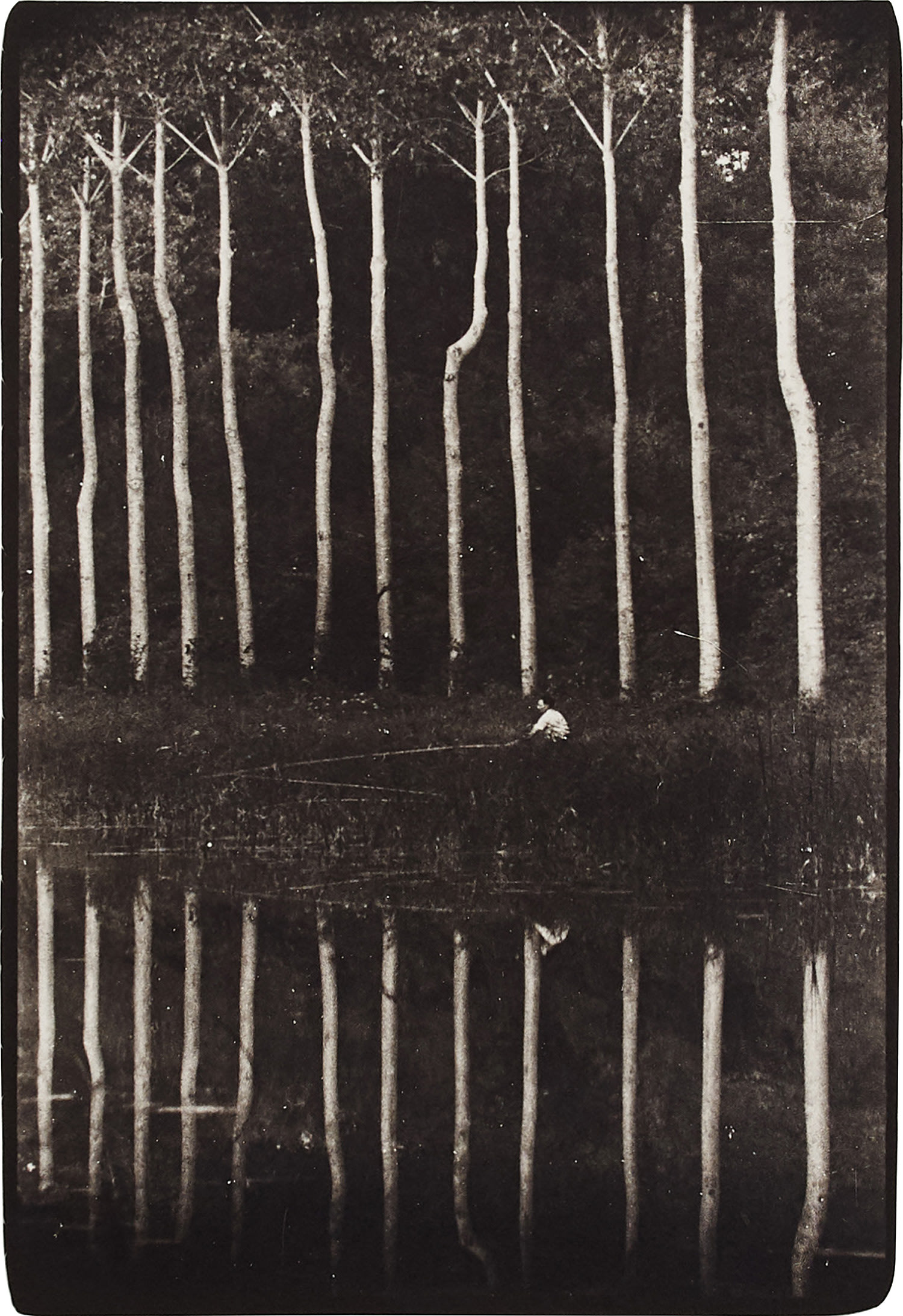 Irving Penn — Man Fishing from Bank of Seine