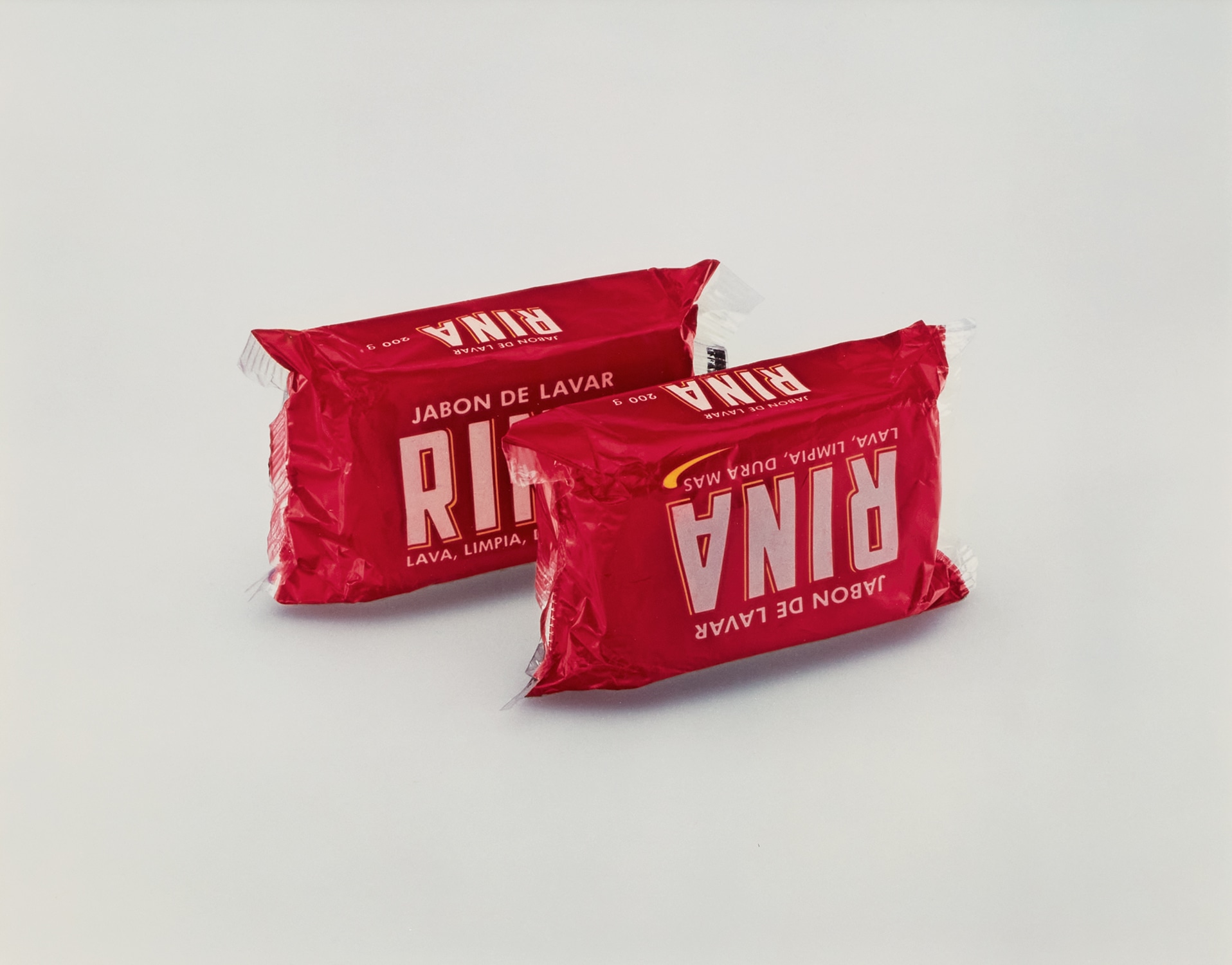 Christopher Williams — Rina, Jabon De Lavar "Lava, Limpia, Dura Mas," 200 gr., Photography by the Douglas M. Parker Studio, Los Angeles, California, November 8, 2004