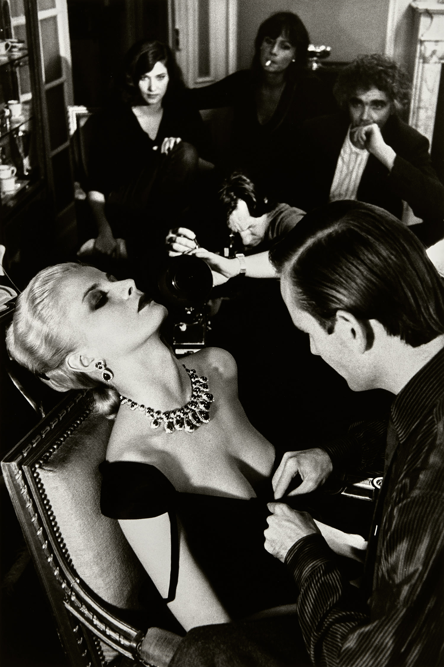Helmut Newton — Woman being filmed, Paris