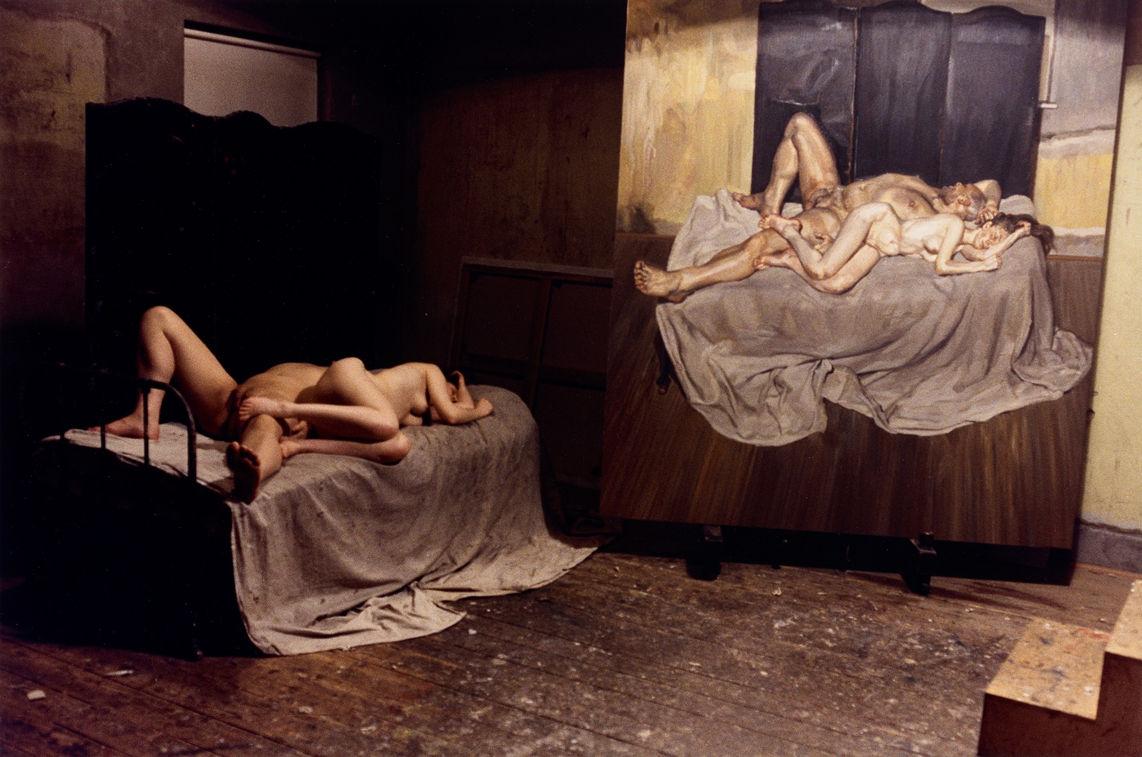 Leigh Bowery and Nicola Bateman Posing for 'And the Husband' 1