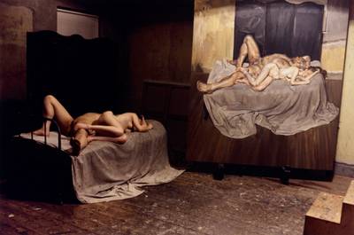 Leigh Bowery and Nicola Bateman Posing for 'And the Husband' 1