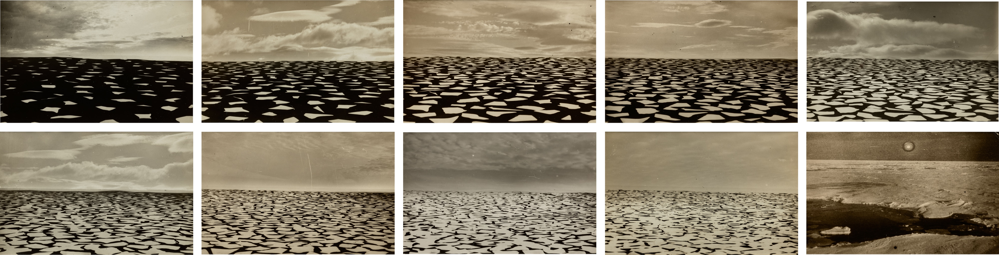 Yakov Yakovlevich Gakkel — Selected Montages Showing Ice Formations in the Arctic