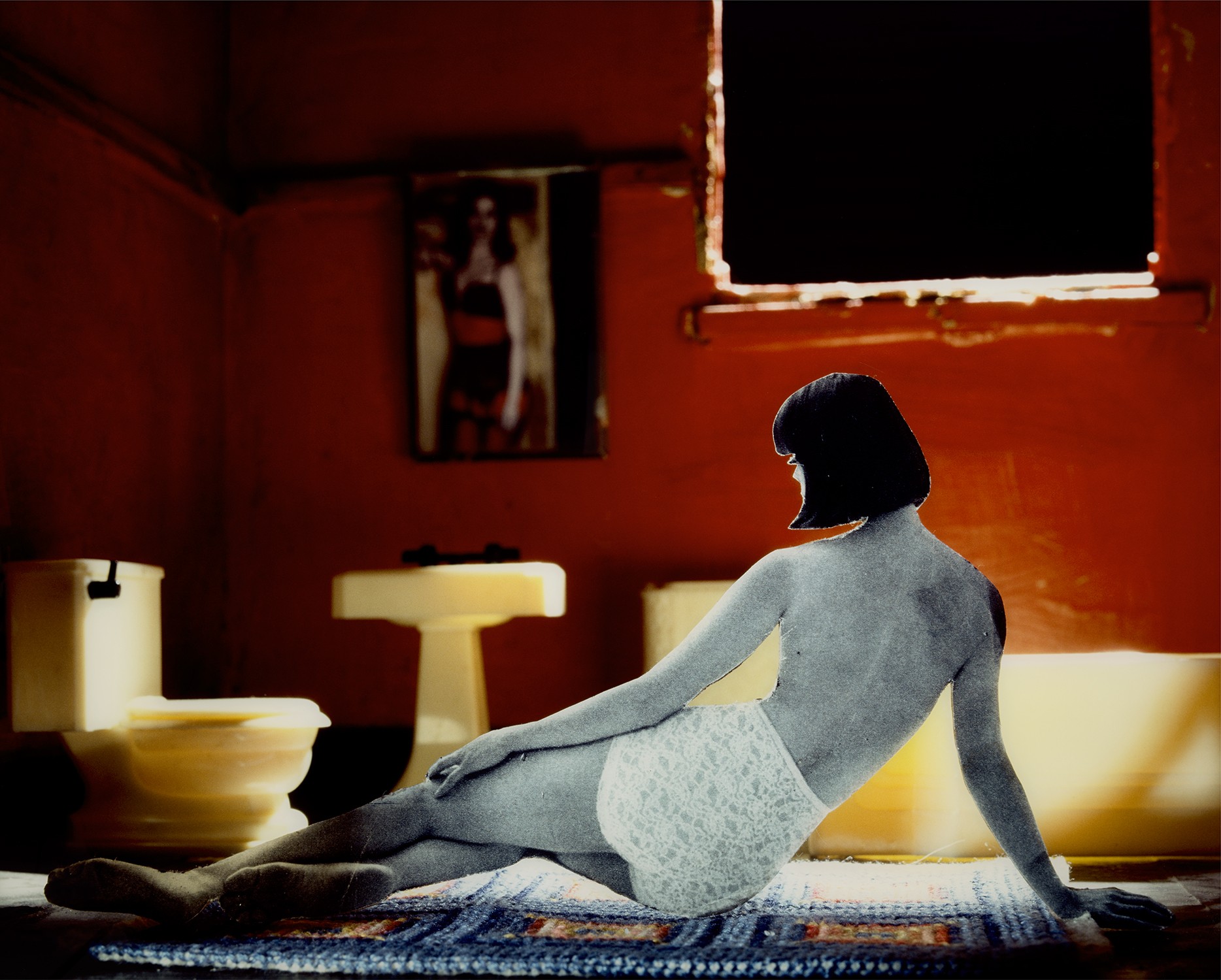 Laurie Simmons — The Long House (Red Bathroom)