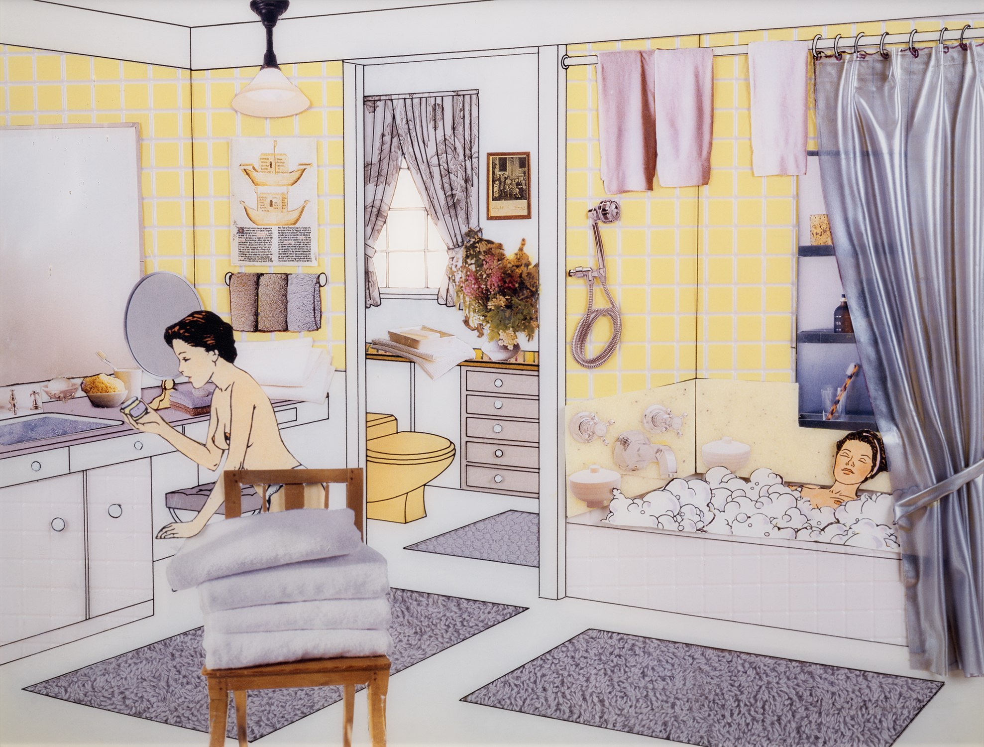 Laurie Simmons — The Instant Decorator (Yellow Bathroom)