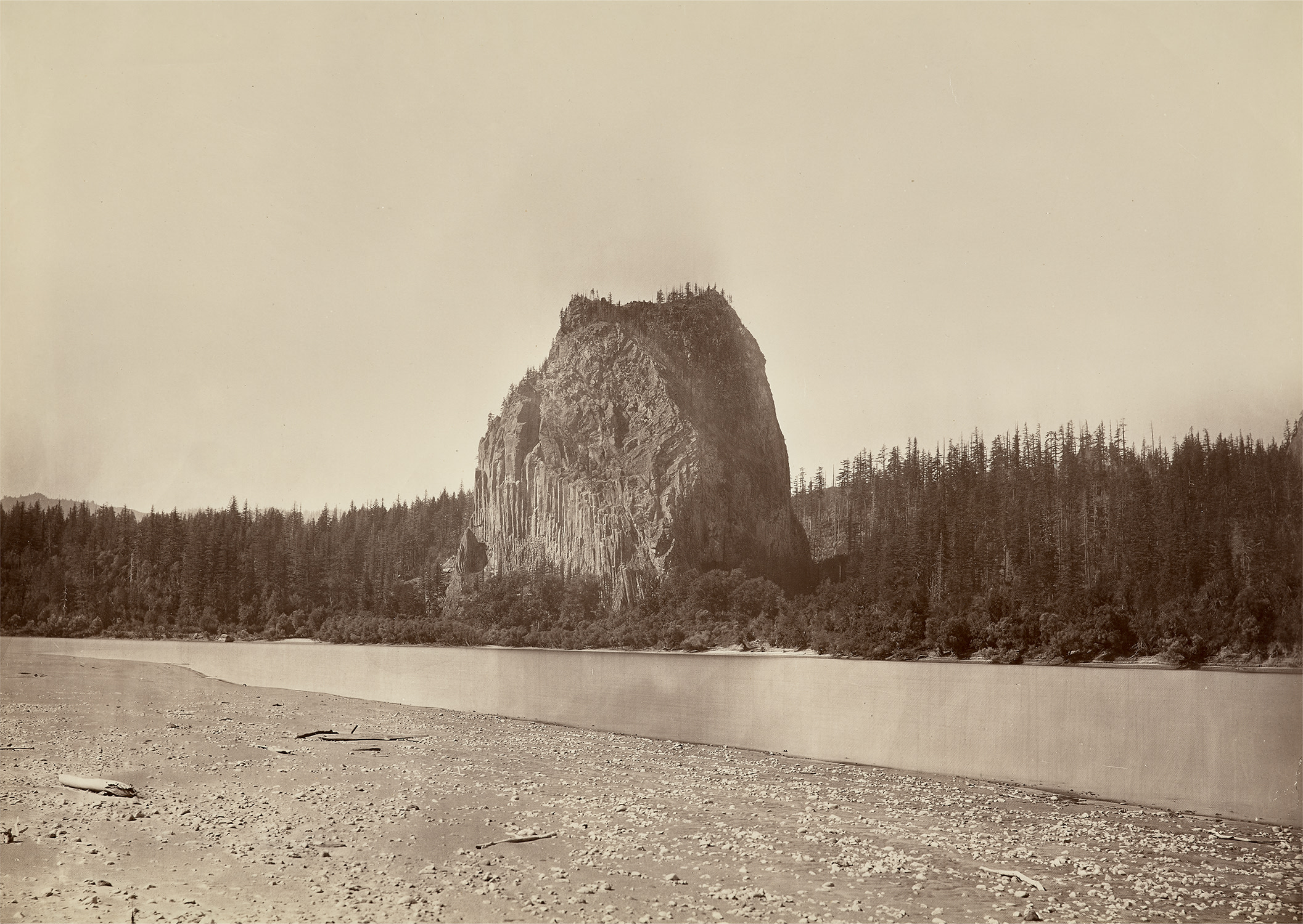 Carleton Watkins — Castle Rock, Washington Territory