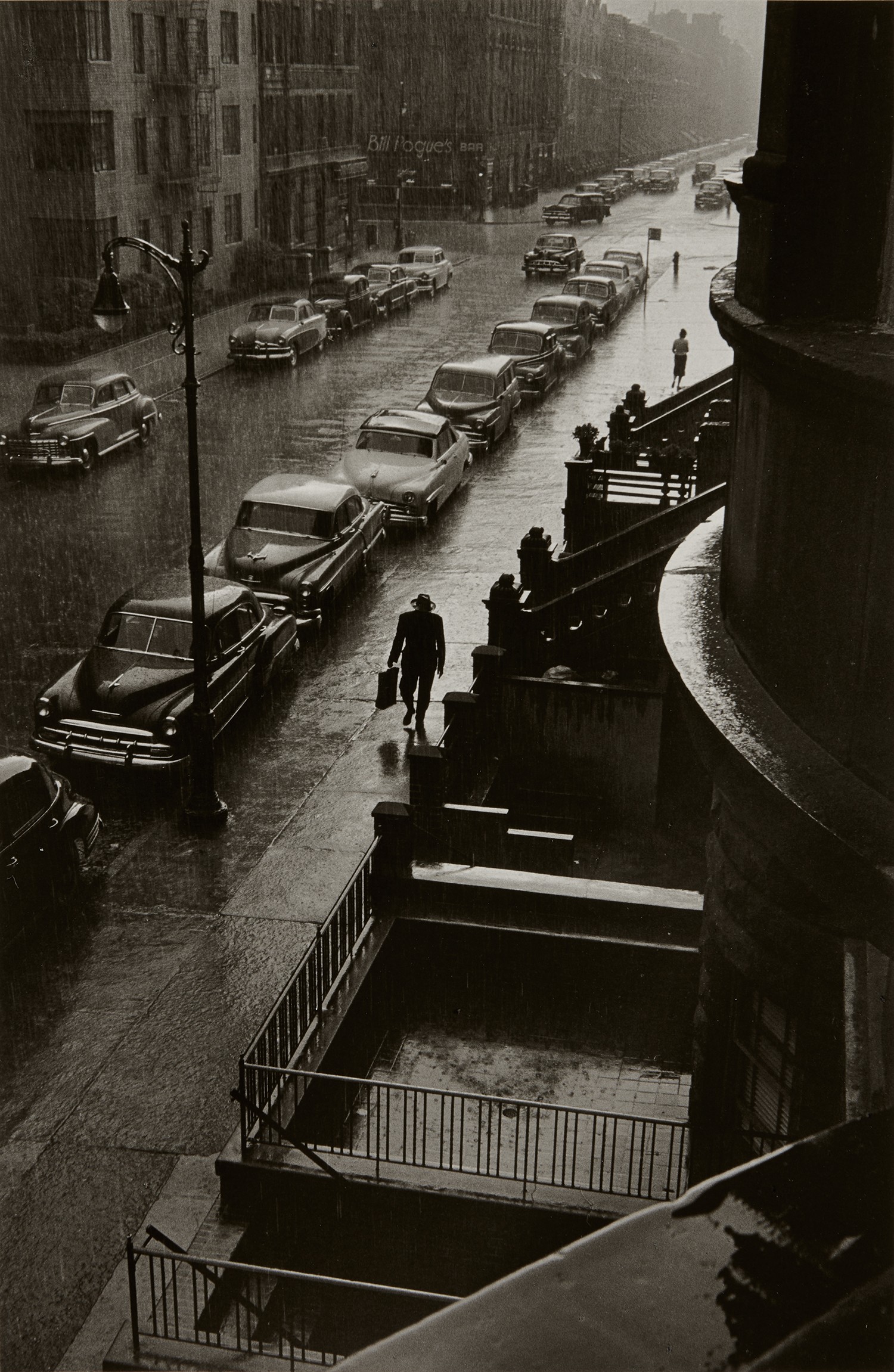 Ruth Orkin — Man in Rain, W. 88th St.