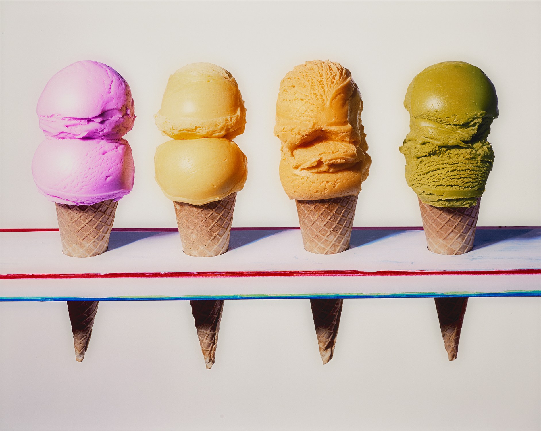 Four Ice Cream Cones