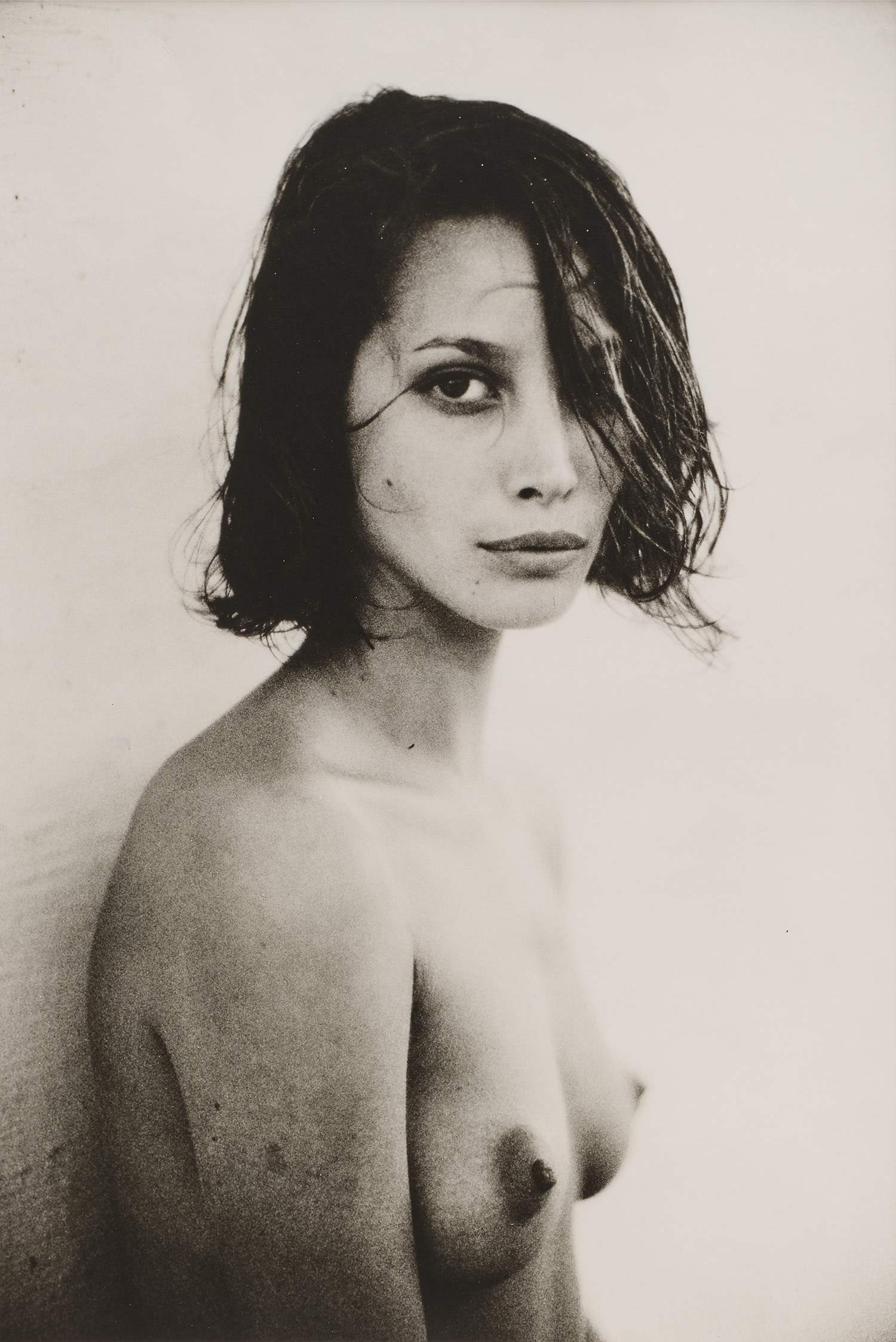 Christy Turlington, one eye covered, Hollywood, CA