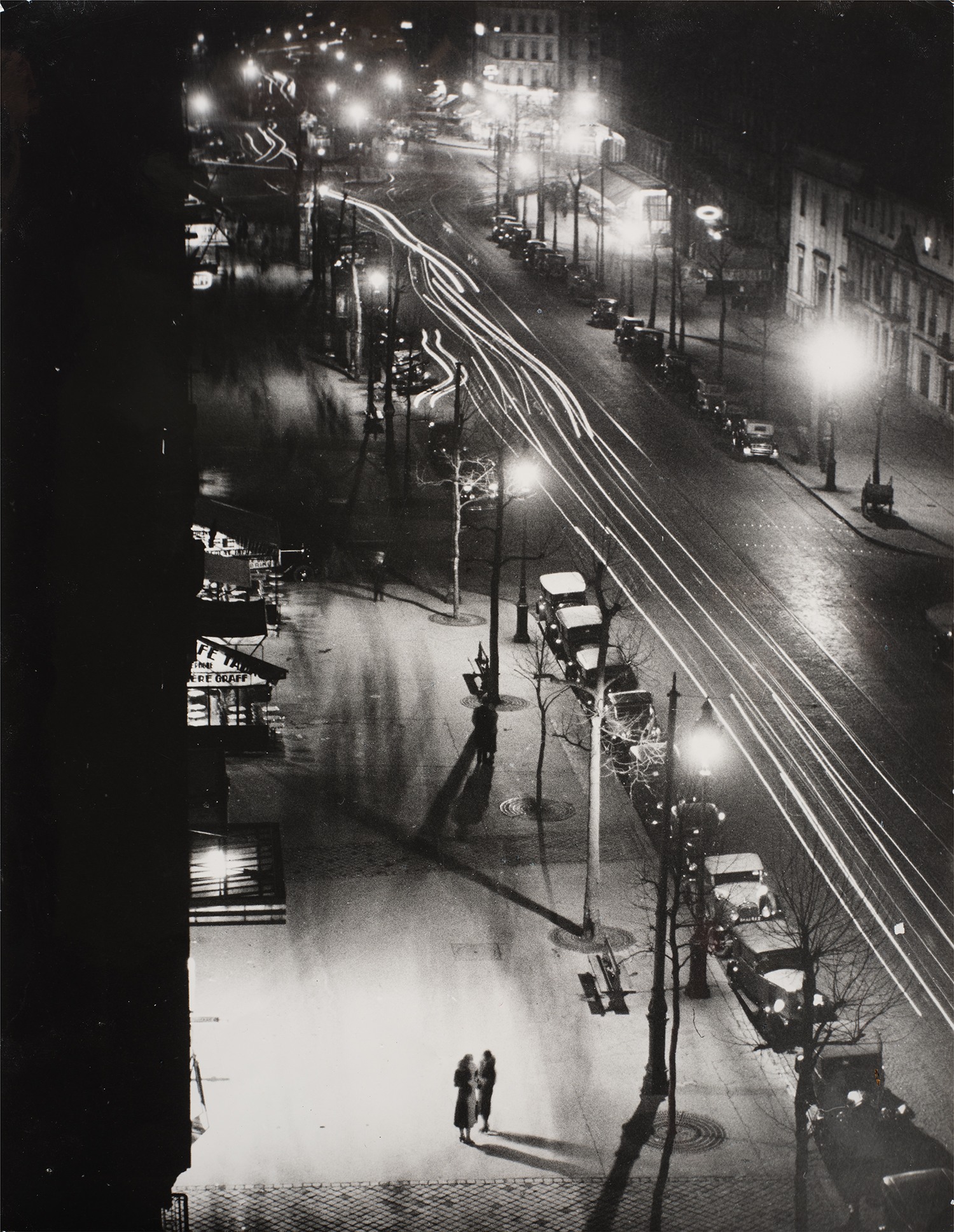 Brassaï (Gyula Halász) — Two girls looking for tricks, Boulevard Montparnasse