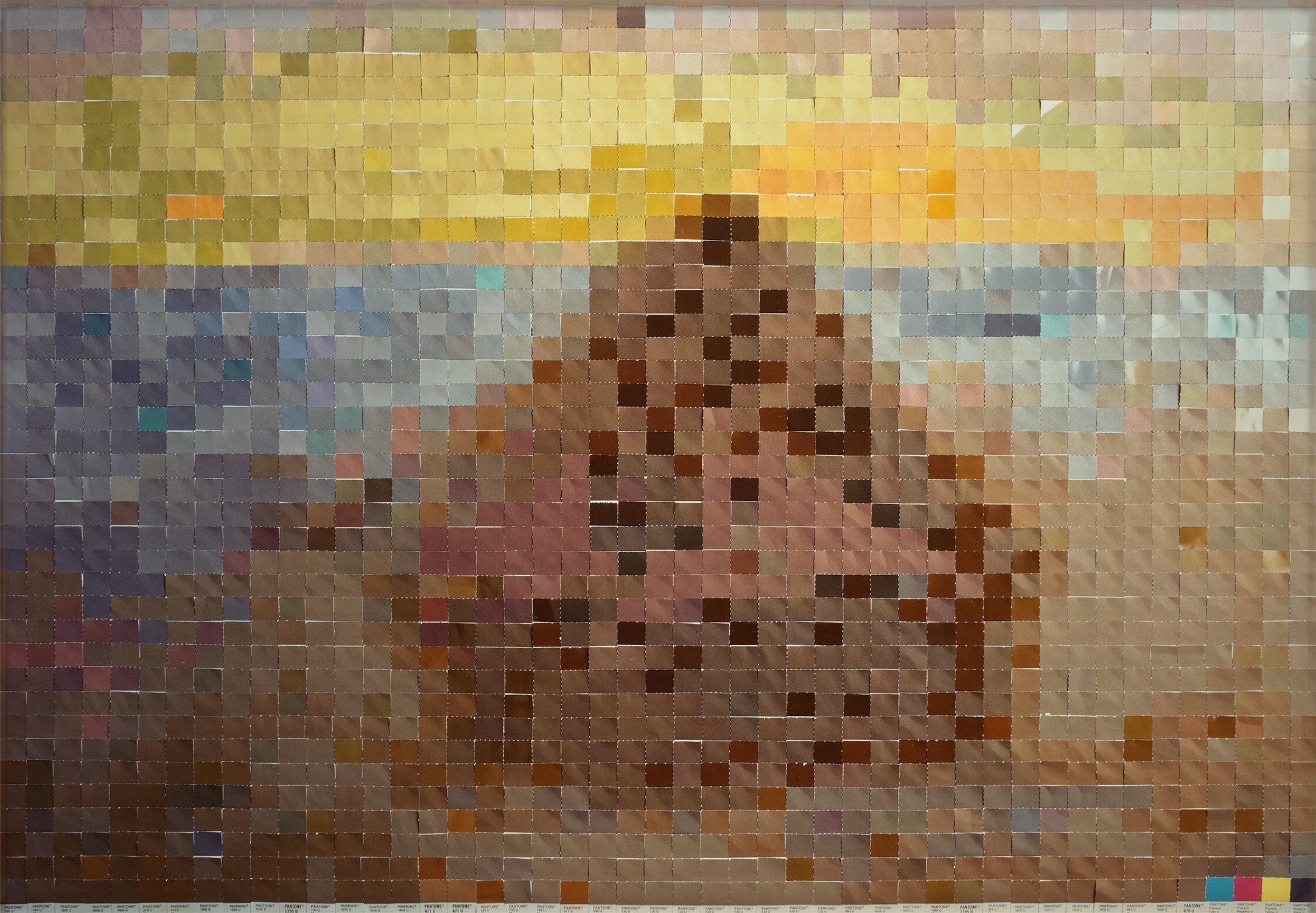 Vik Muniz — Haystack #3, after Claude Monet from Pictures of Color