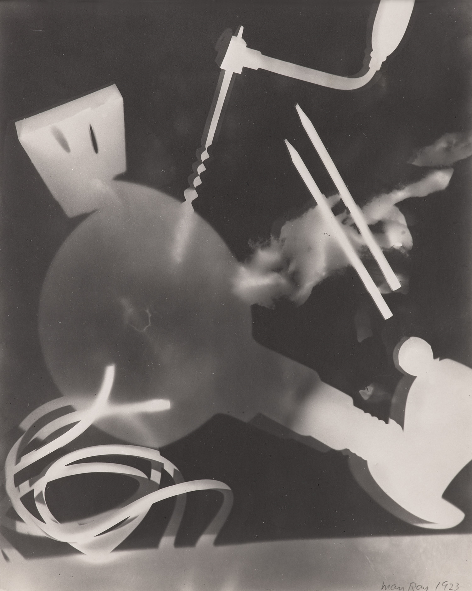Man Ray — Rayograph (auger and other objects)
