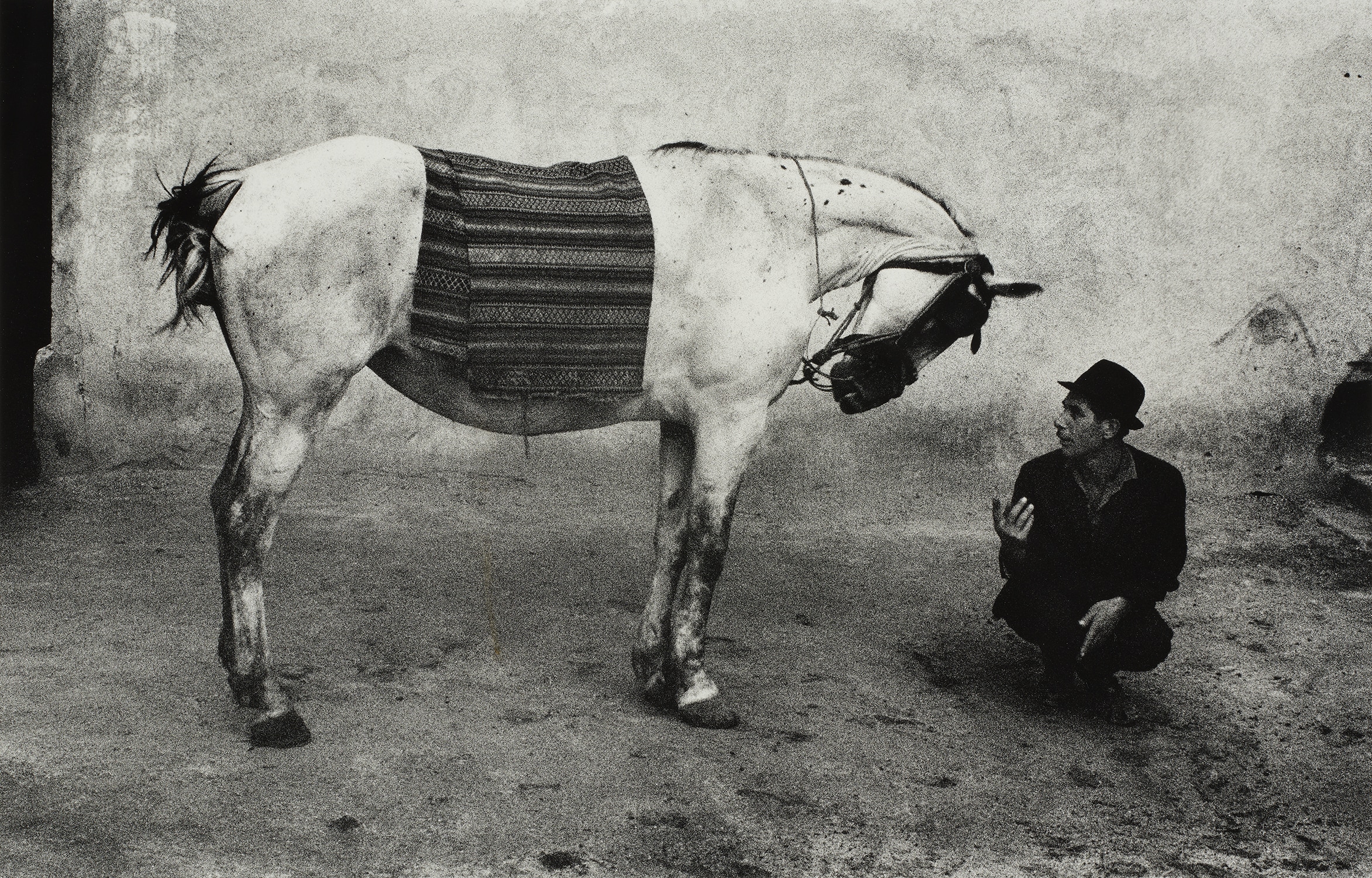 Josef Koudelka — Man with Horse, Romania