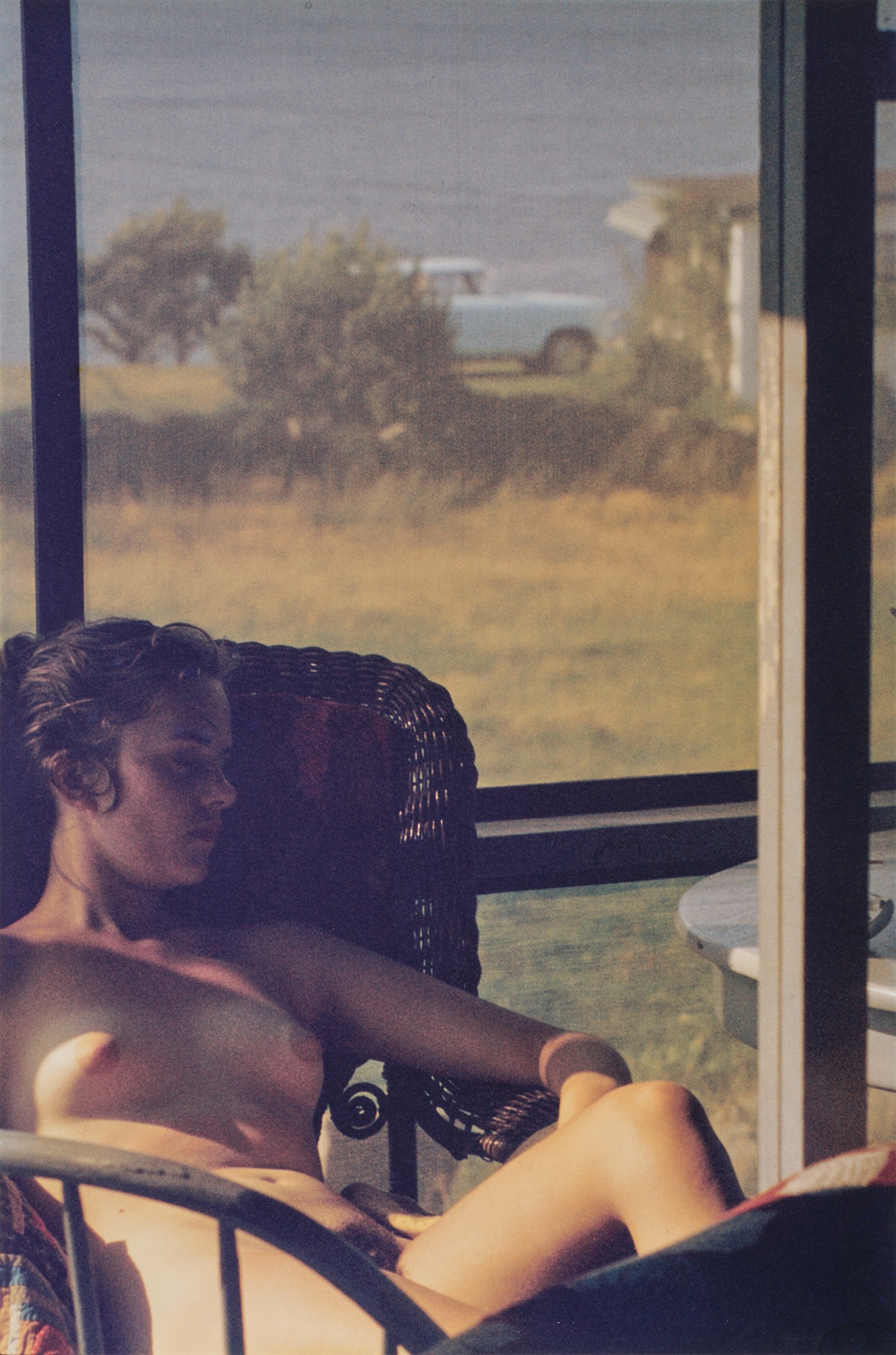 Saul Leiter — Lanesville (nude in chair)