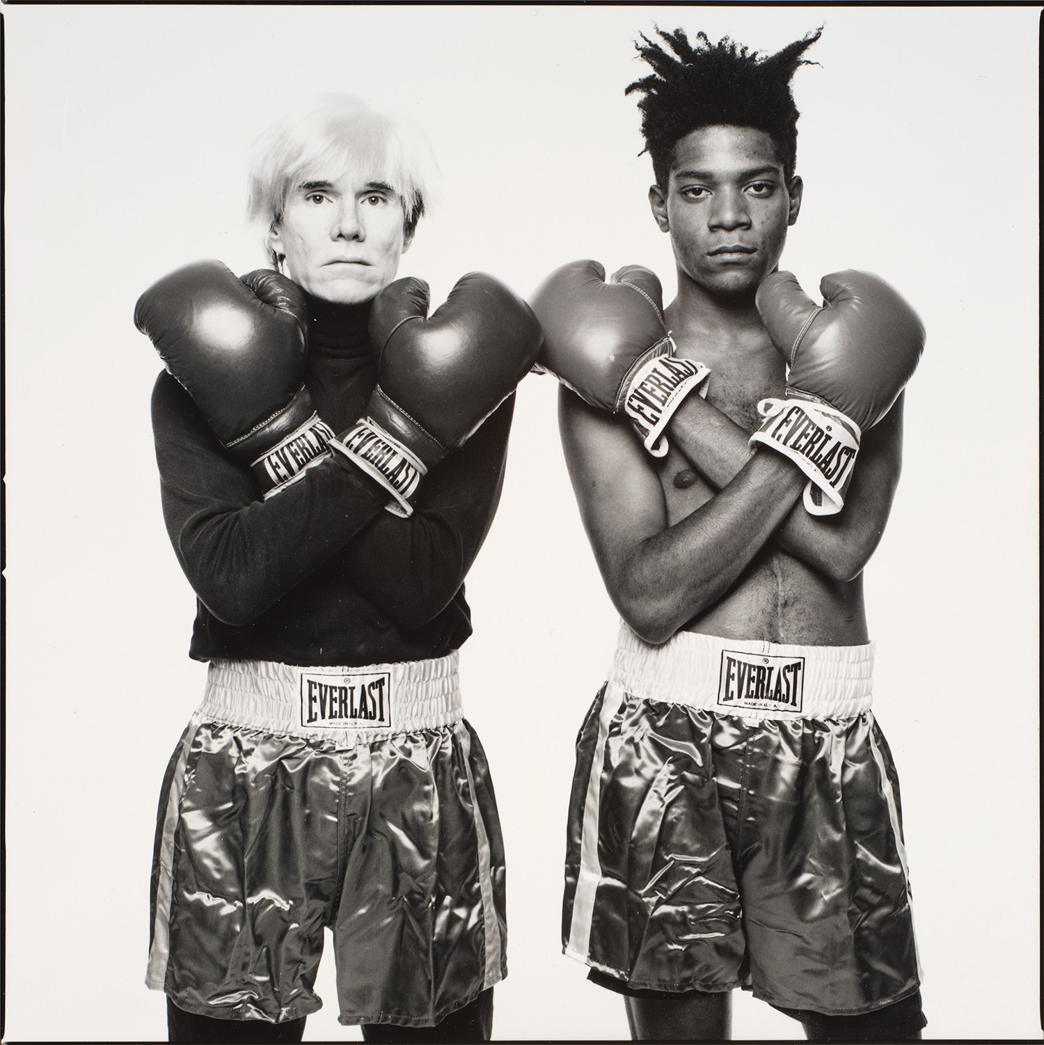 Michael Halsband — Andy Warhol + Jean-Michel Basquiat, New York City, July 10