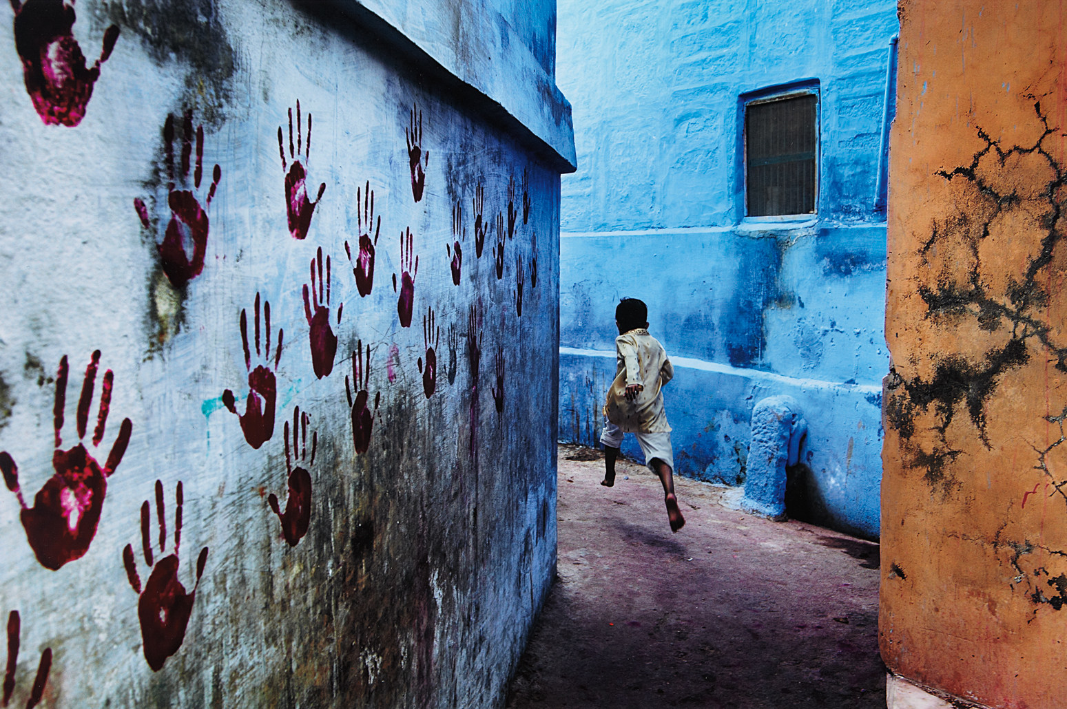 Boy in Mid-Flight, Jodhpur, India
