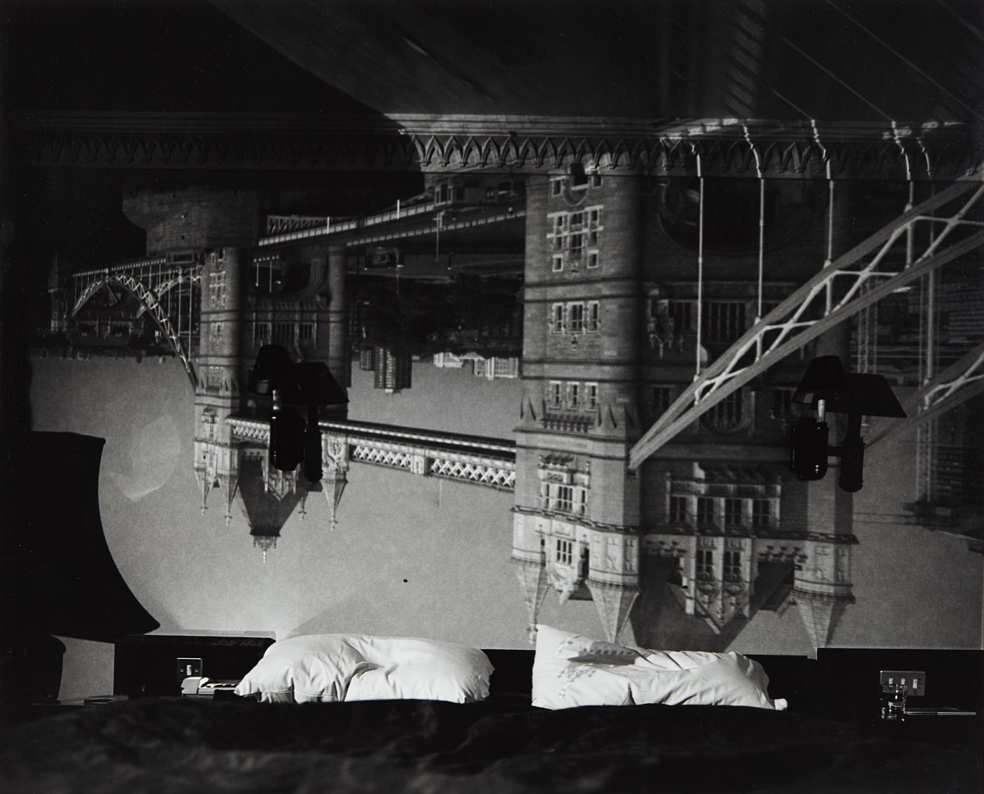 Abelardo Morell — Camera Obscura image of the Tower Bridge in the Tower Hotel Room