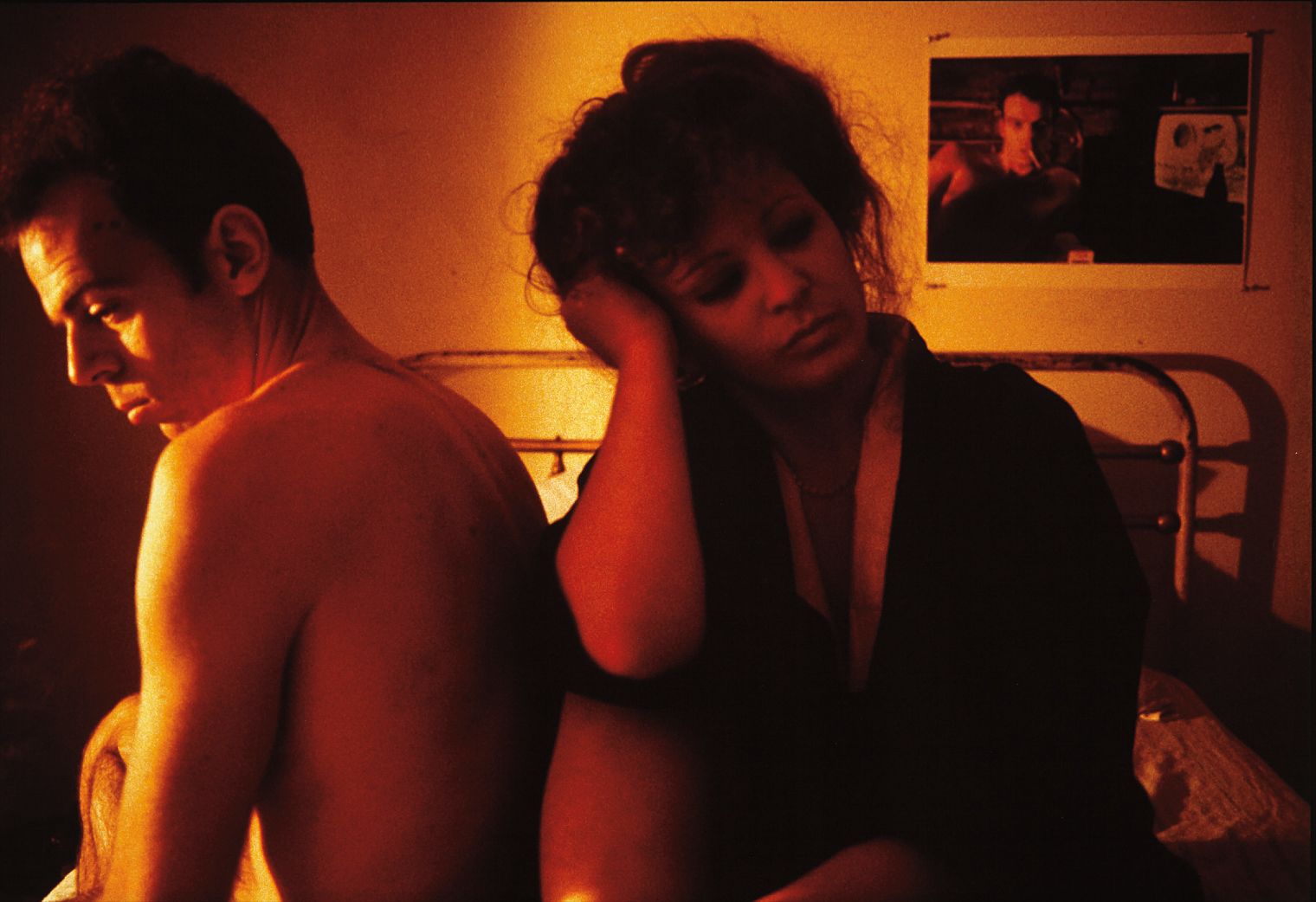 Nan Goldin — Nan and Brian in bed in Kimono, NYC
