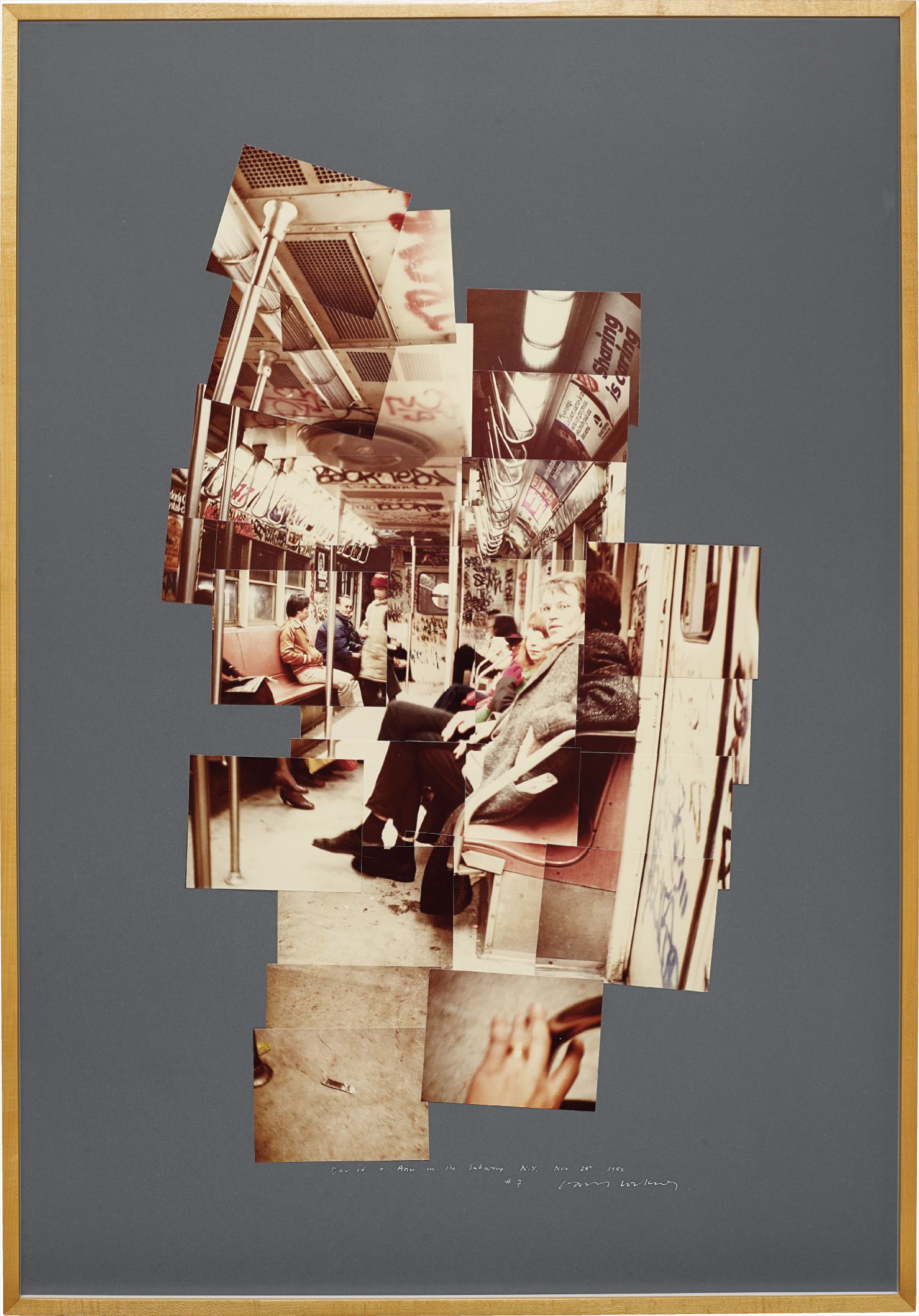 David Hockney — David and Ann on the Subway, N.Y., Nov. 28