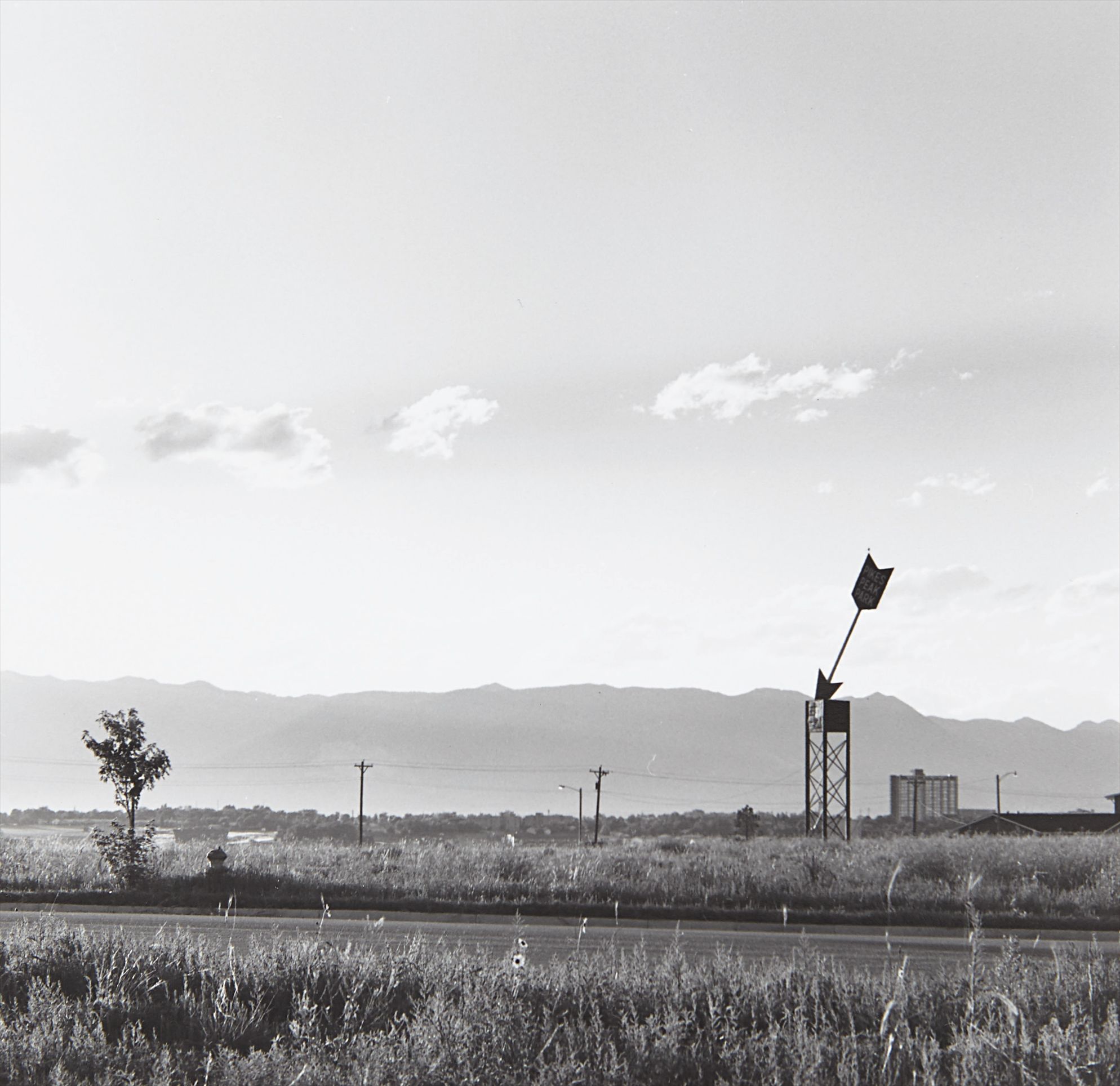 Robert Adams — Real estate sign. Dusk, Colorado Springs, Colorado