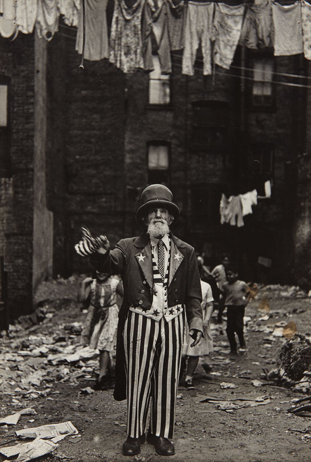 Diane Arbus — Max Maxwell Landar, Uncle Sam, N.Y.C.