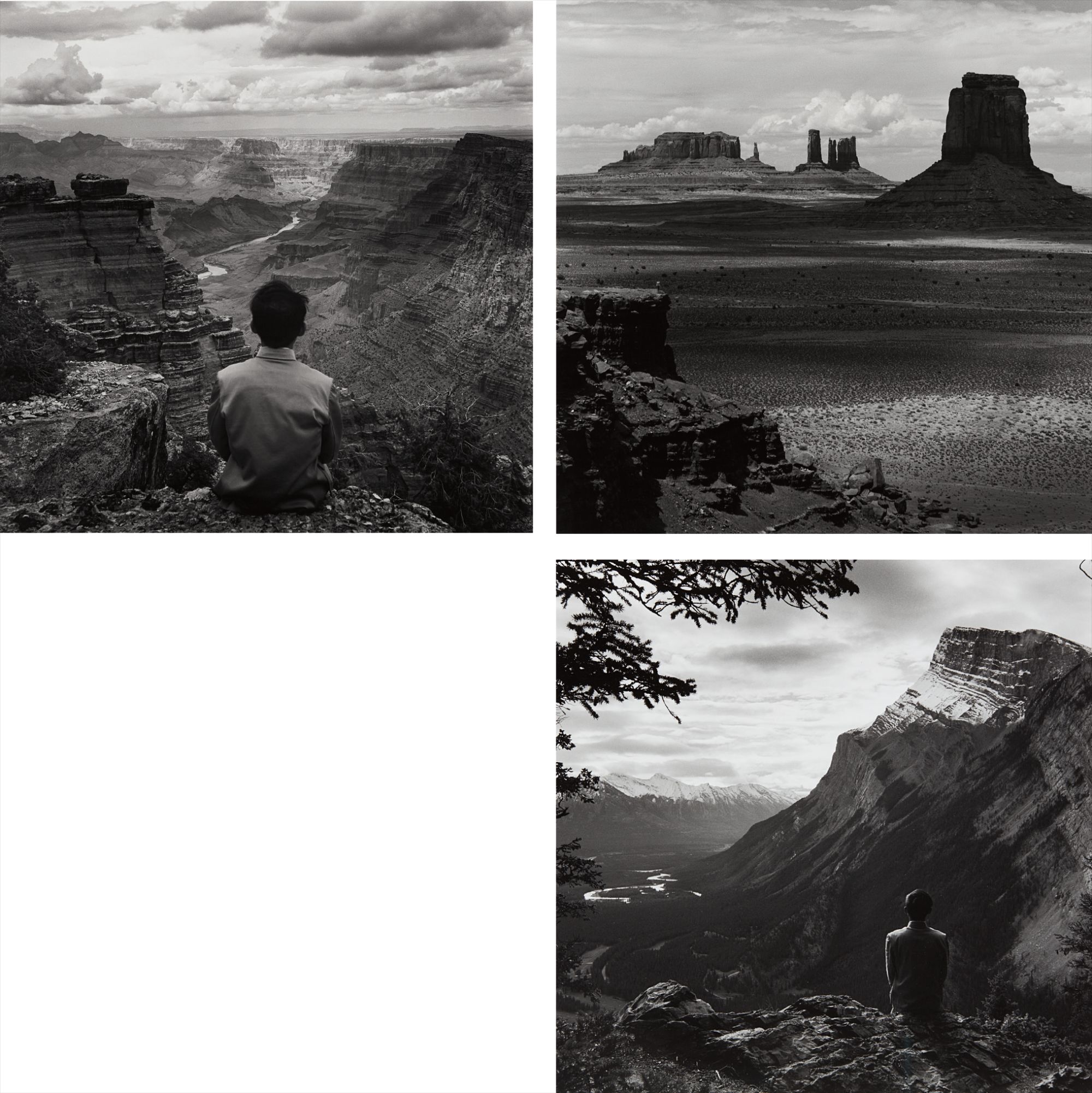 Tseng Kwong Chi — Grand Canyon, Arizona; Monument Valley, Arizona; Banff National Park, Alberta, Canada