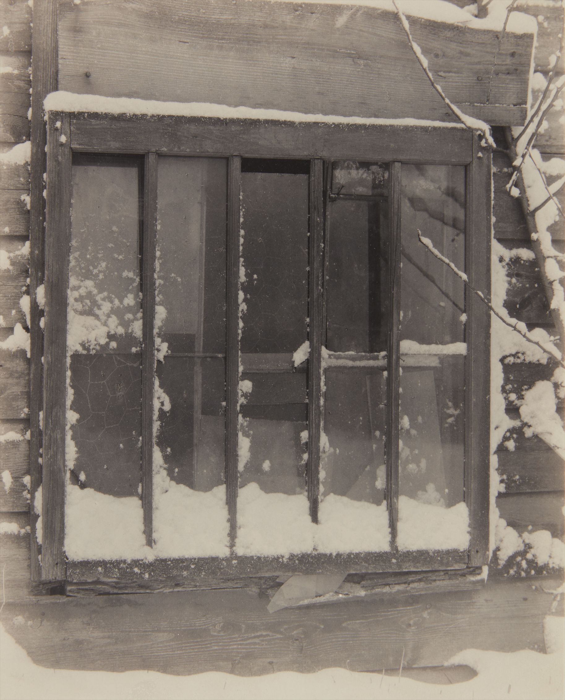 Window: Wood, Glass, Snow