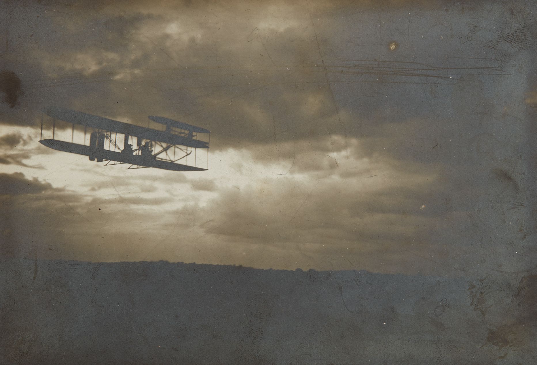 Wilbur Wright in Flight