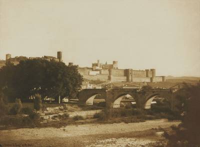 Vue générale des remparts de Carcassonne, prise de l’ouest