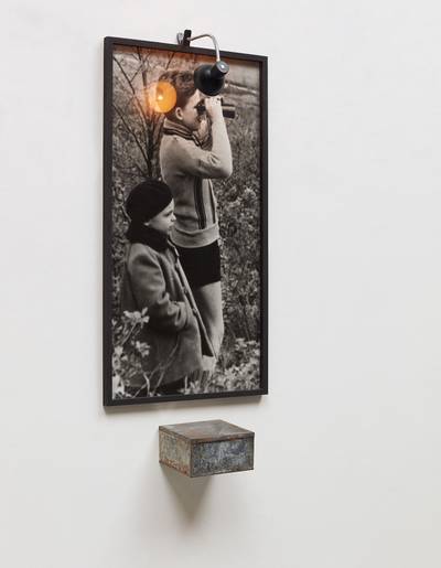 Portrait of Two Boys with Binoculars