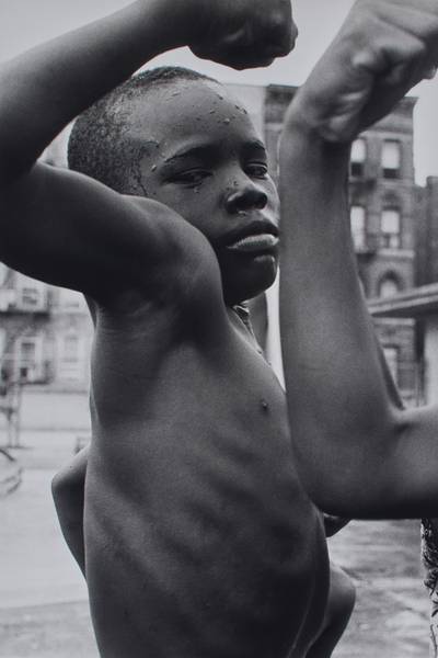 Muscle Boy, Harlem, New York, USA