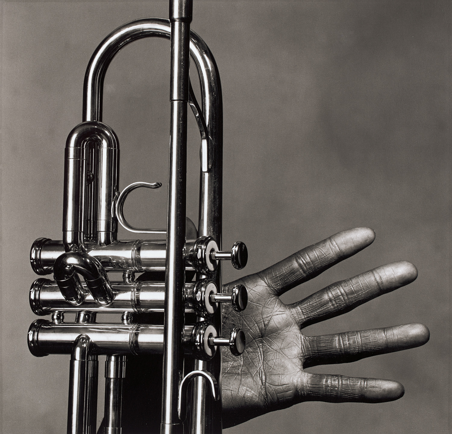 Irving Penn — Miles Davis, Hand and Trumpet, New York, July 1