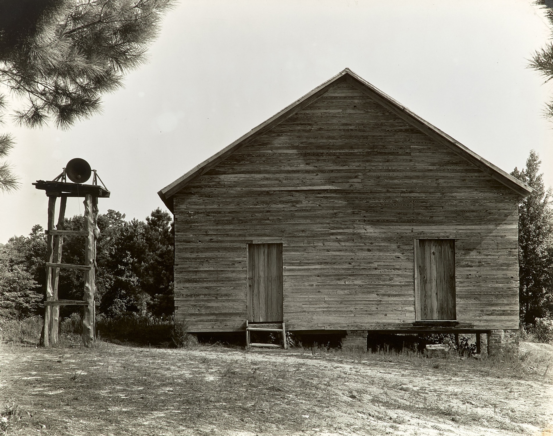 Walker Evans — School with Separate Bell, Alabama