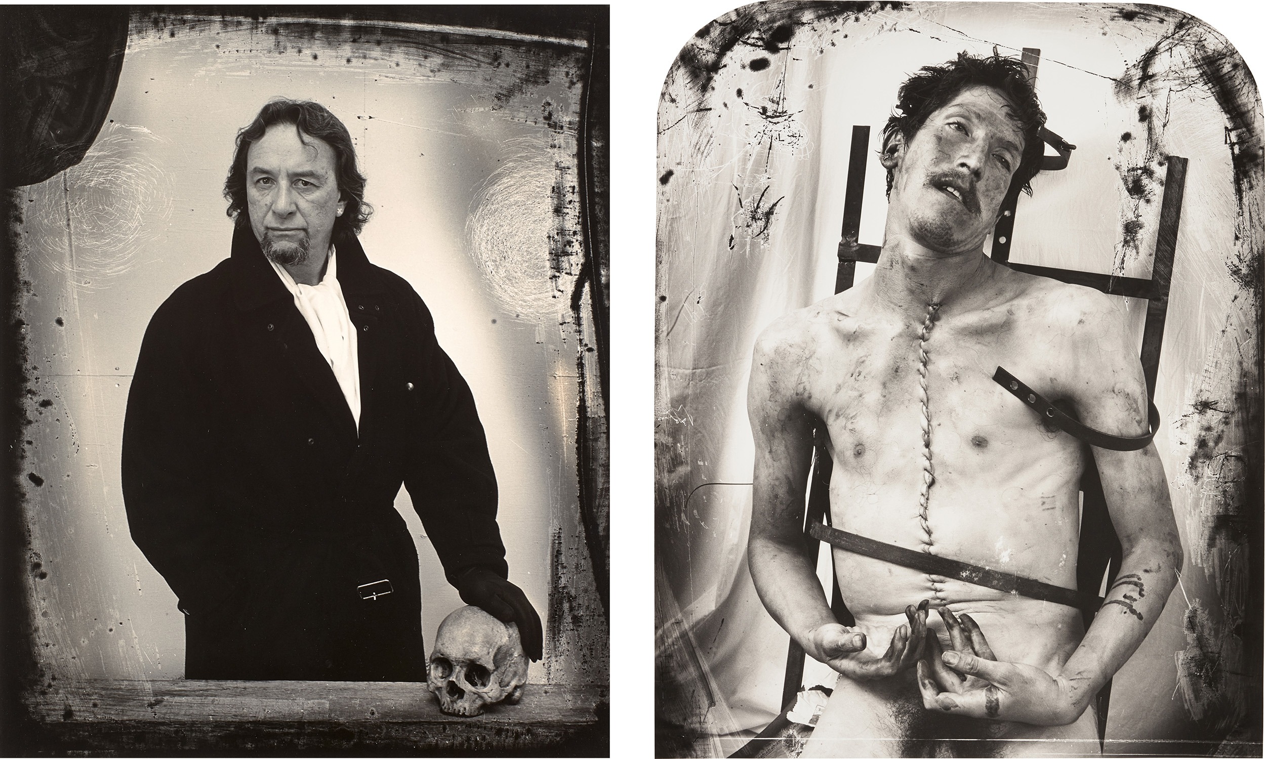 Joel-Peter Witkin — Glassman, Mexico; Self-Portrait, Reminiscent of ‘Portrait as a Vanité, New Mexico