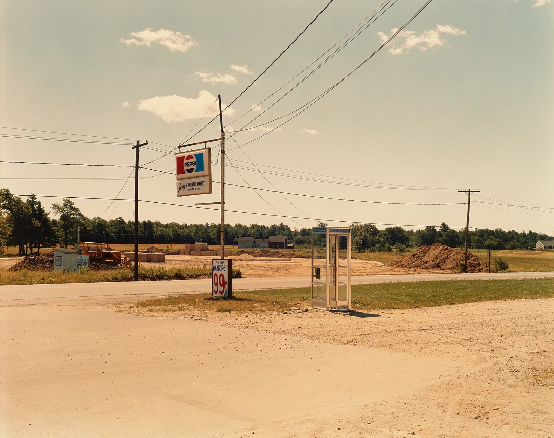 Stephen Shore — U.S. 1, Arundel, Maine, July 17, 1974