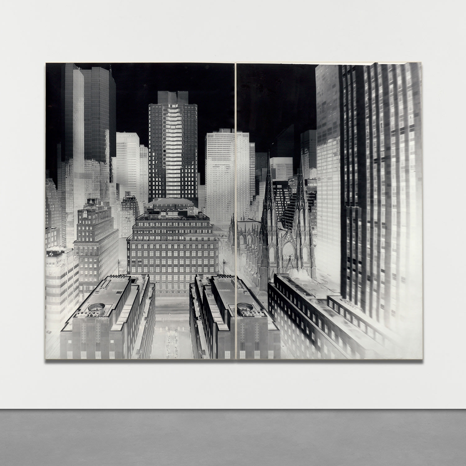 View of Plaza, Rockefeller Center, 30 Rockefeller Plaza, New York, II: December 3