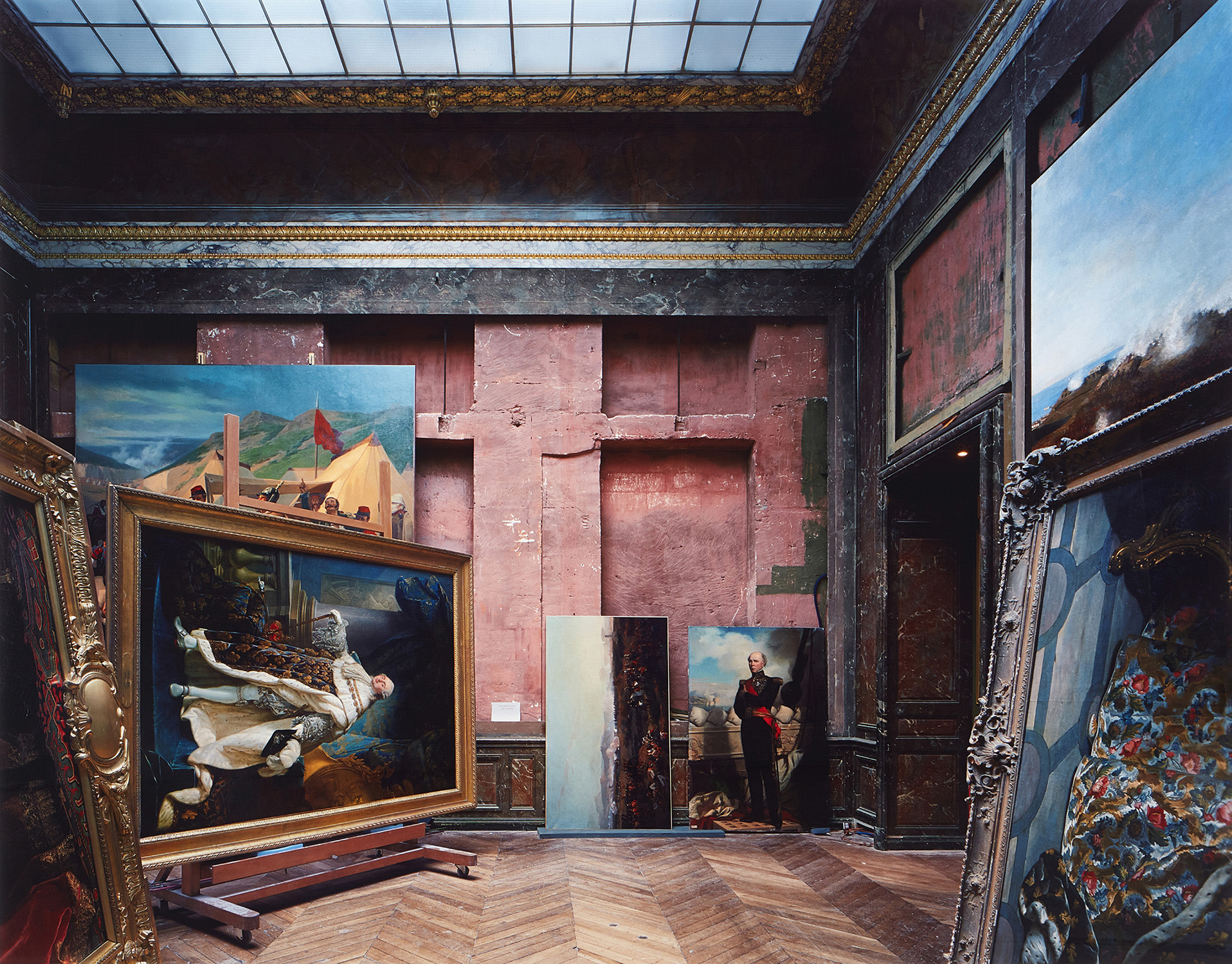 Robert Polidori — Versailles, Salles d'Afrique, Painting of Louix XVI by Callet #1