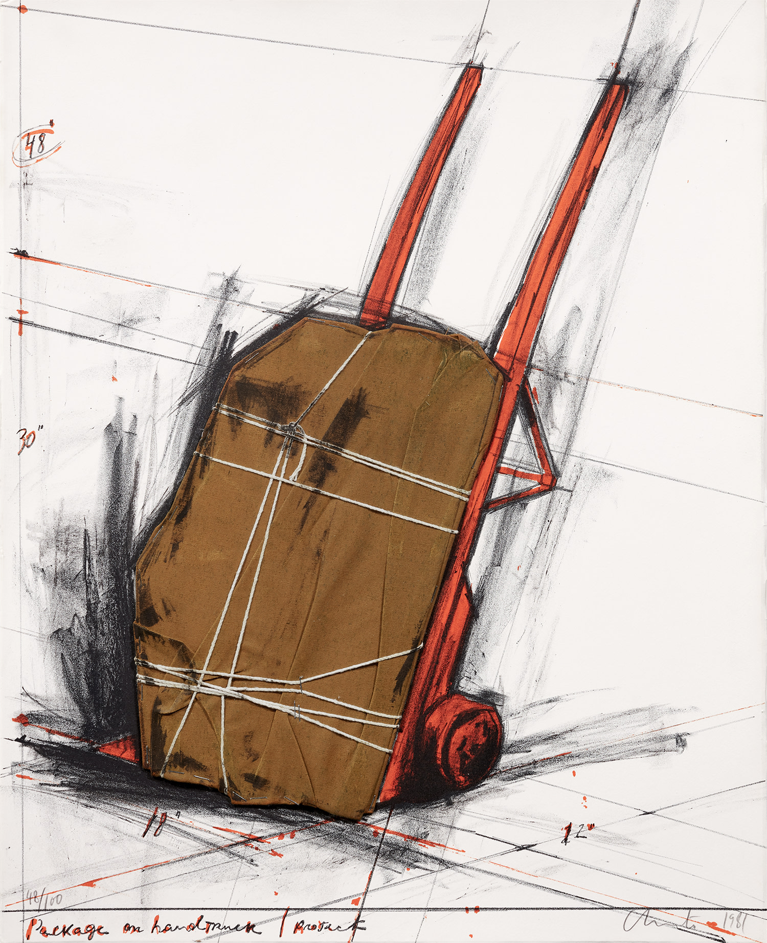 Christo — Package on Handtruck, Project