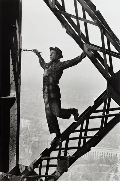 Painter on the Eiffel Tower, Paris
