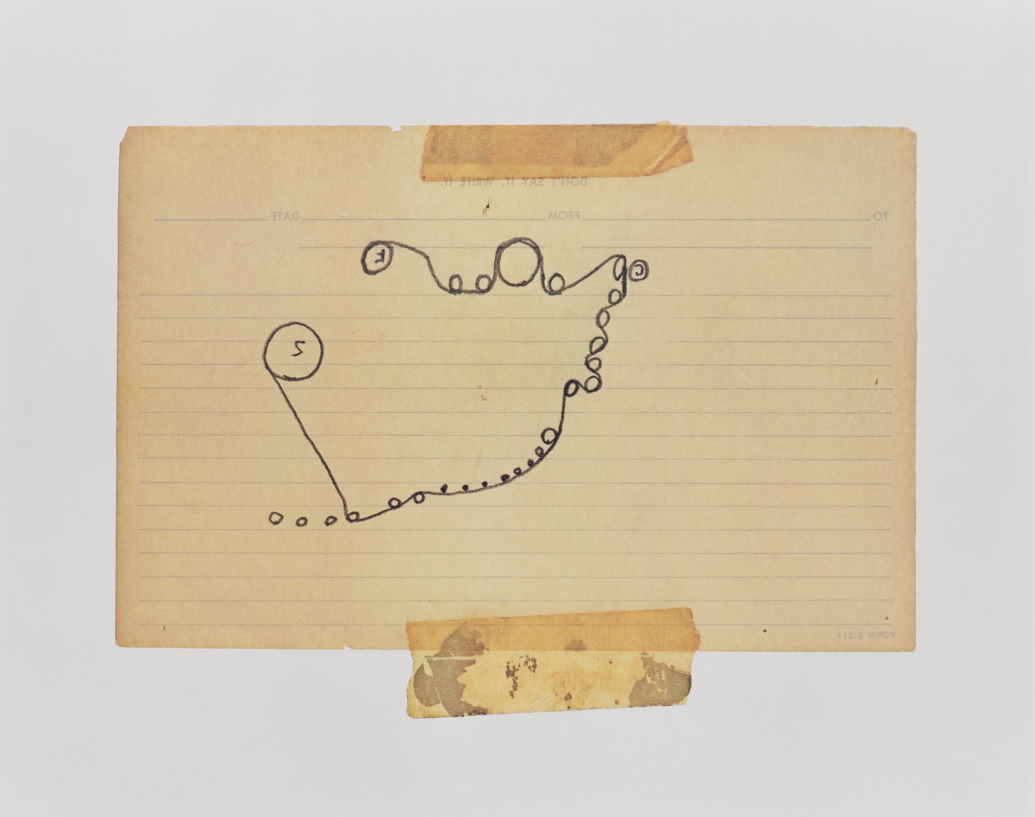 Threading diagram for the reeler function of a paper coating machine, manufactured by Koebig-Radebeul Machine Works, Dresden, Germany, found at the McGraw Colorgraph Company, ca. 1932, Burbank, California. Photography by the Douglas M. Parker Studio, Glendale, California, April 22